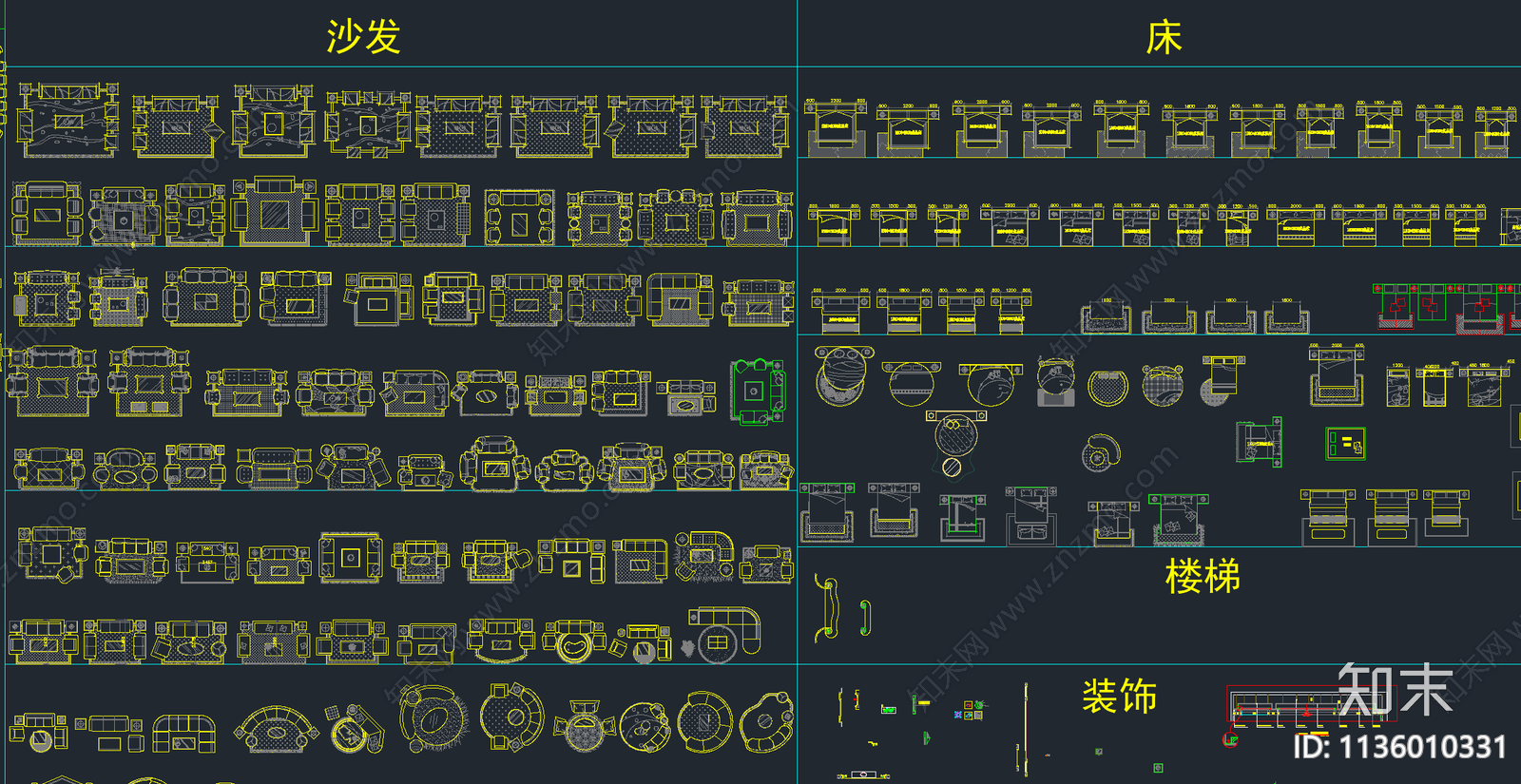 2023超全家装工装CAD总图库施工图下载【ID:1136010331】