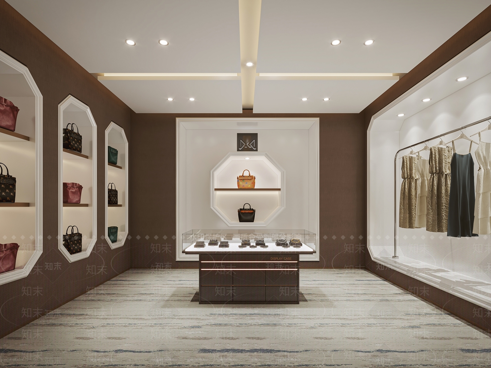 现代奢侈品包包店3D模型下载【ID:1135848692】