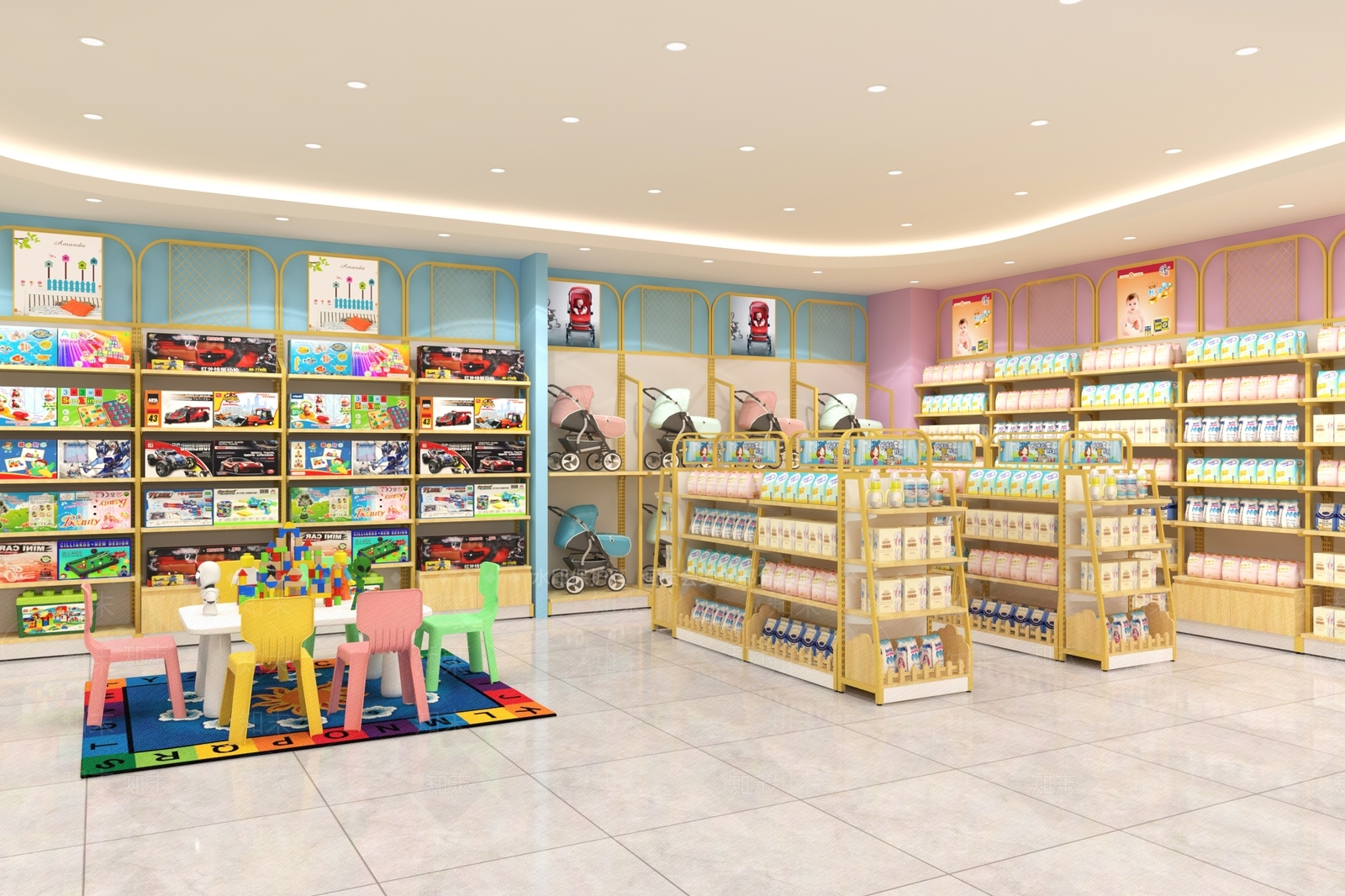 现代母婴店3D模型下载【ID:1135858949】