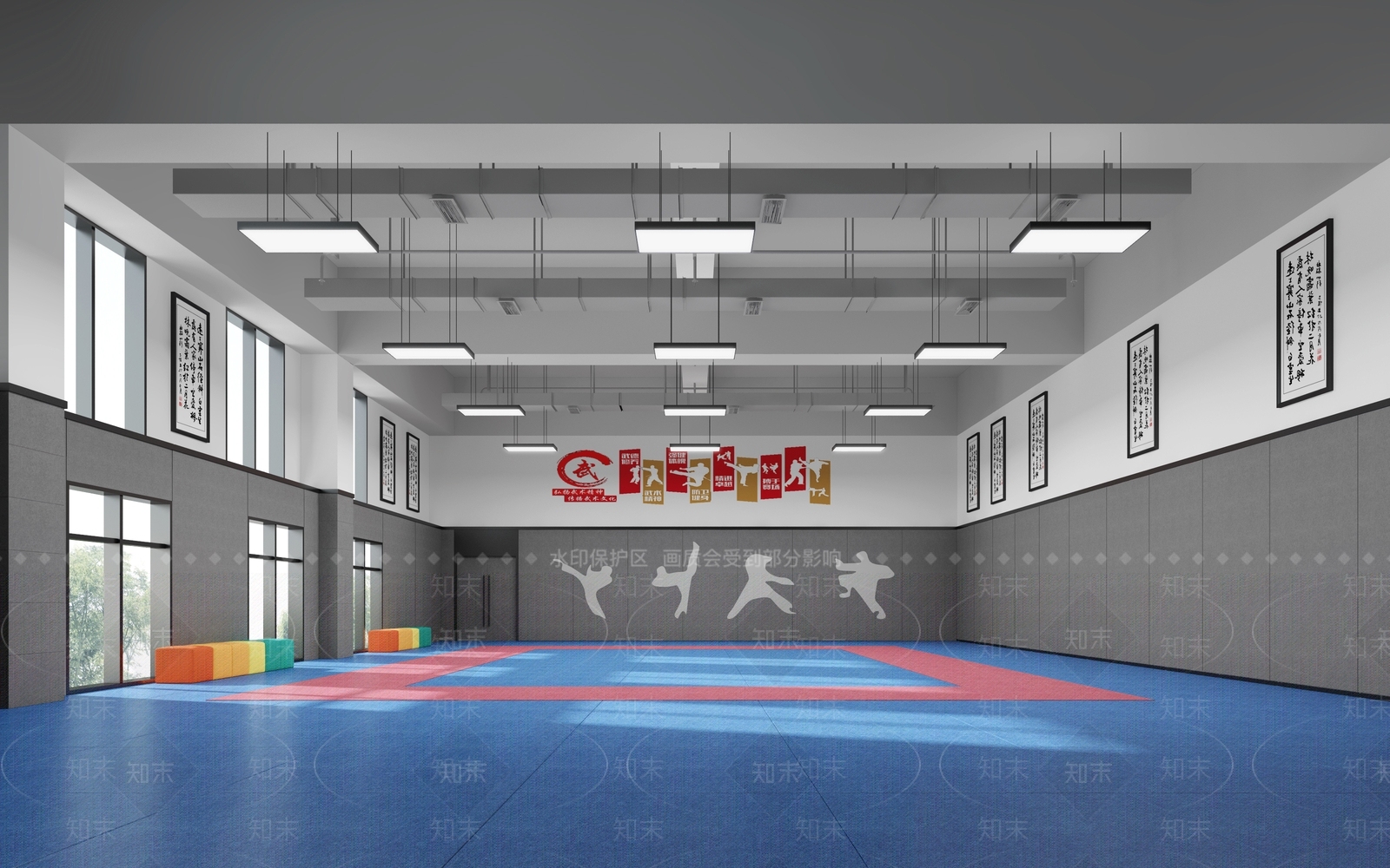 现代武术馆3D模型下载【ID:1135865520】