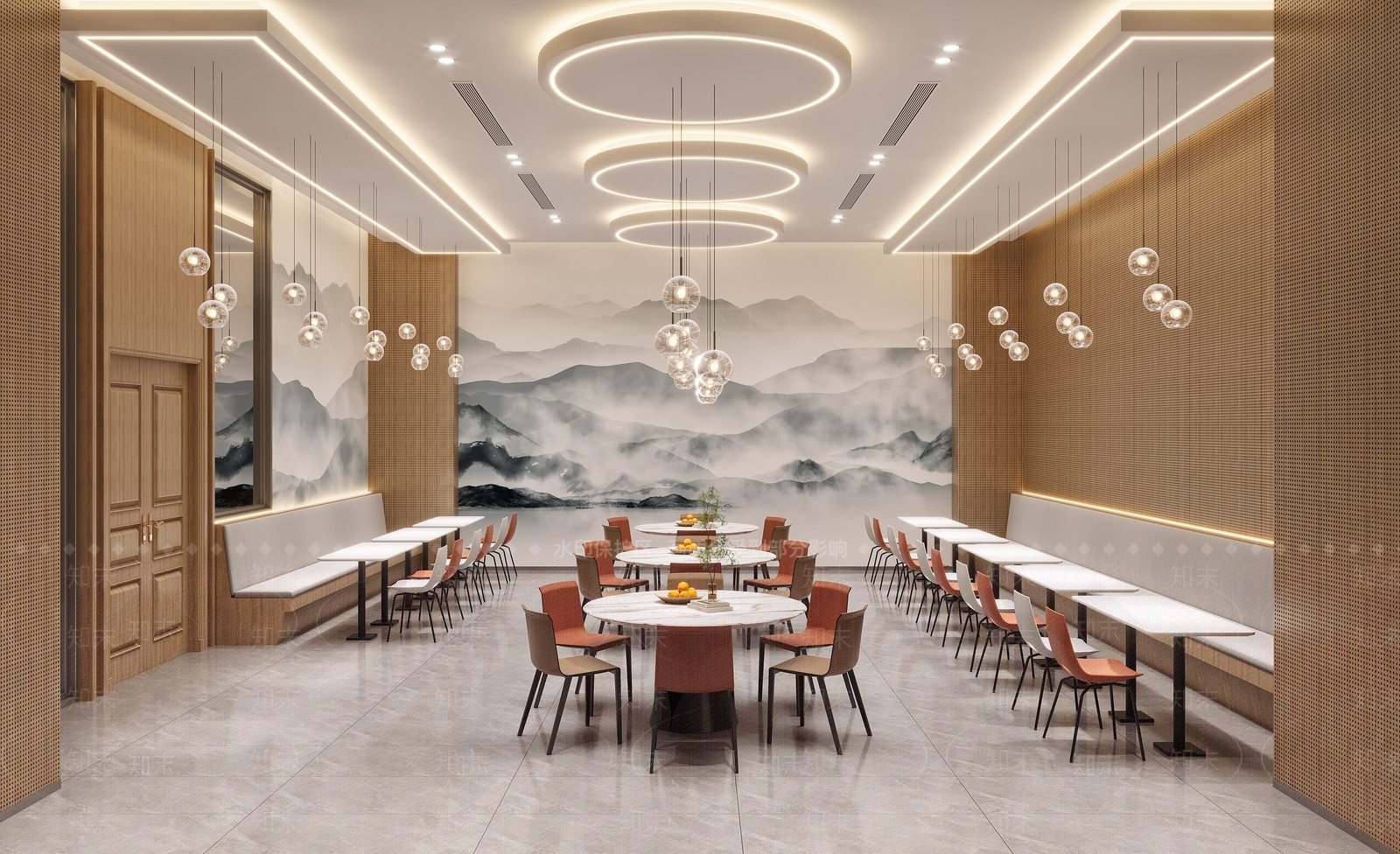 现代自助餐厅3D模型下载【ID:1135869101】