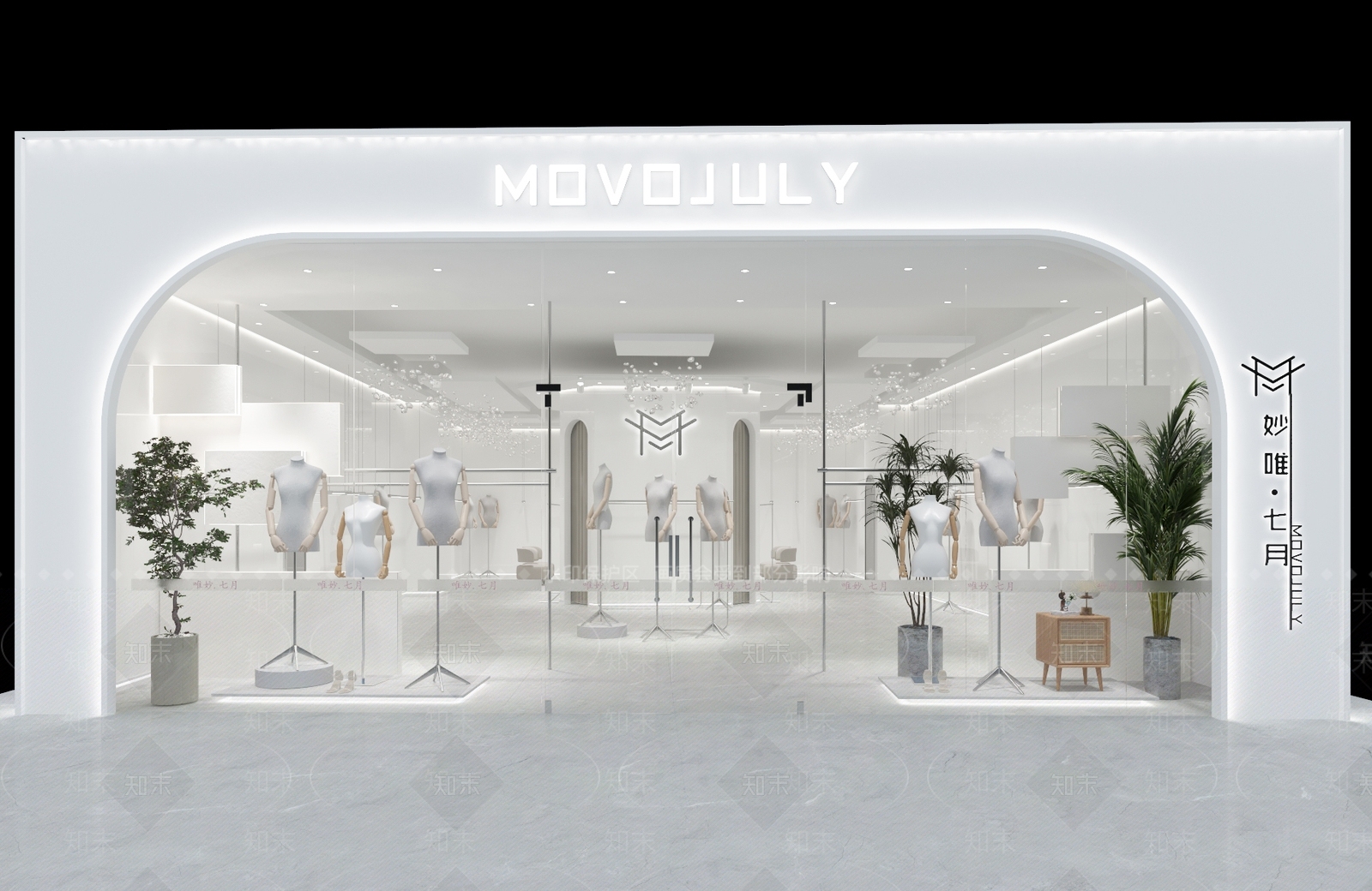 现代服装鞋店3D模型下载【ID:1135869260】
