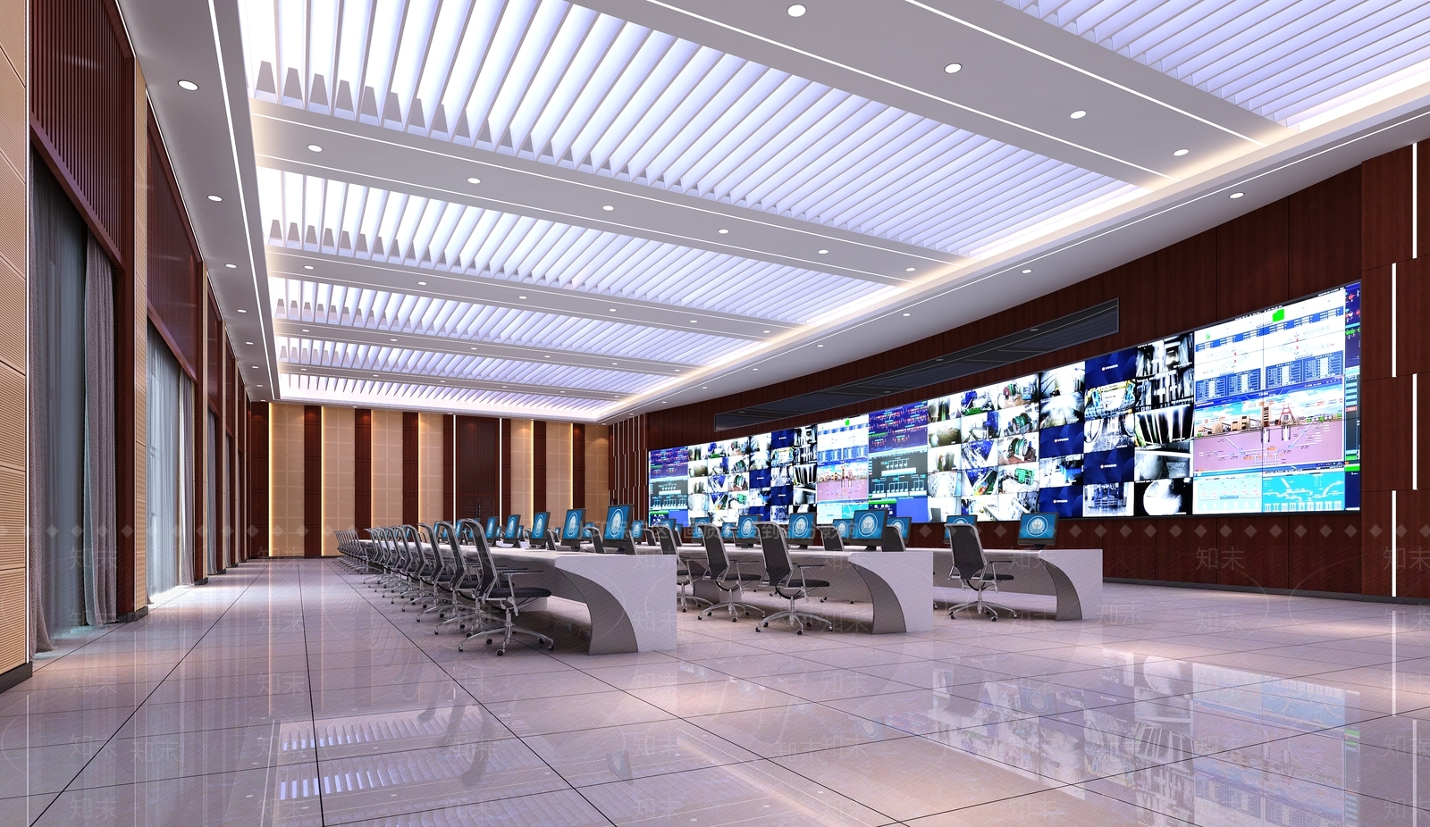 现代智慧调度中心3D模型下载【ID:1135872350】