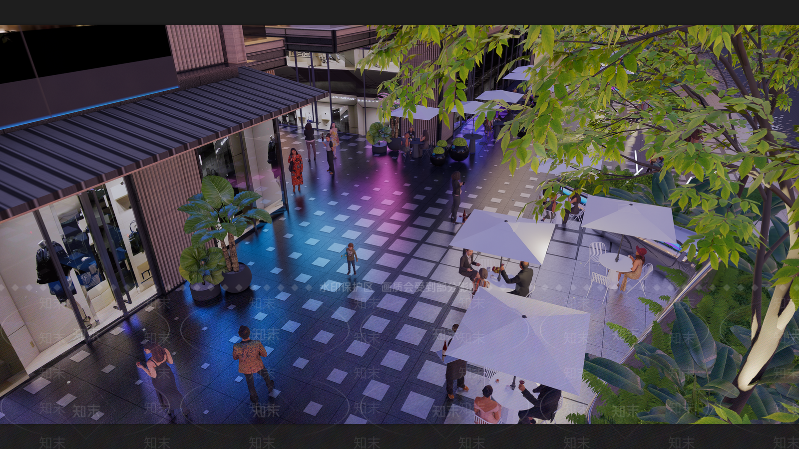 现代办公景观SU模型下载【ID:1135881698】