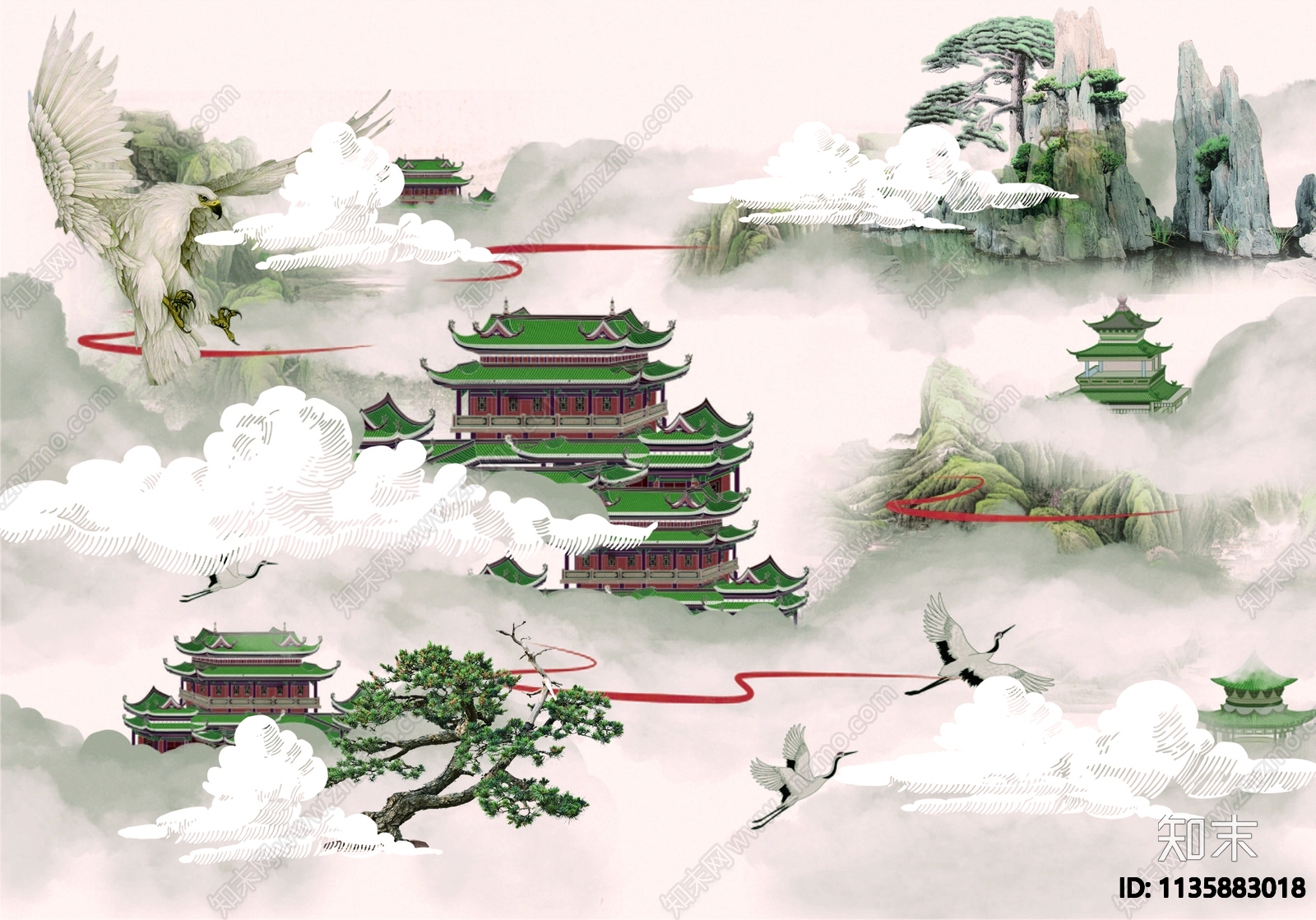古风概念效果图免抠贴图下载【ID:1135883018】_【知末网贴图库】