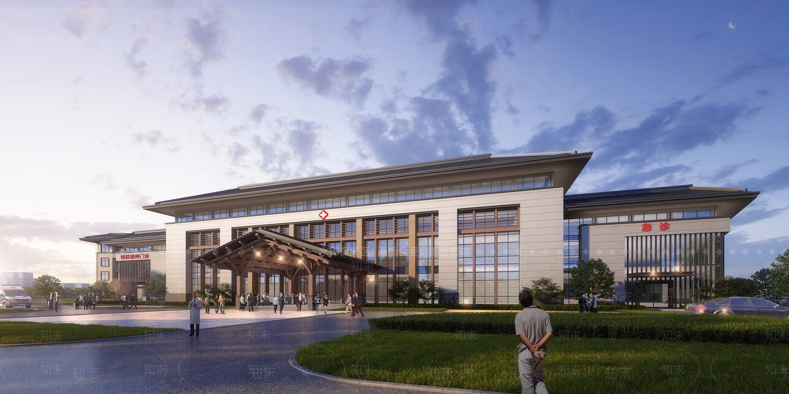 新中式医院3D模型下载【ID:1135888582】