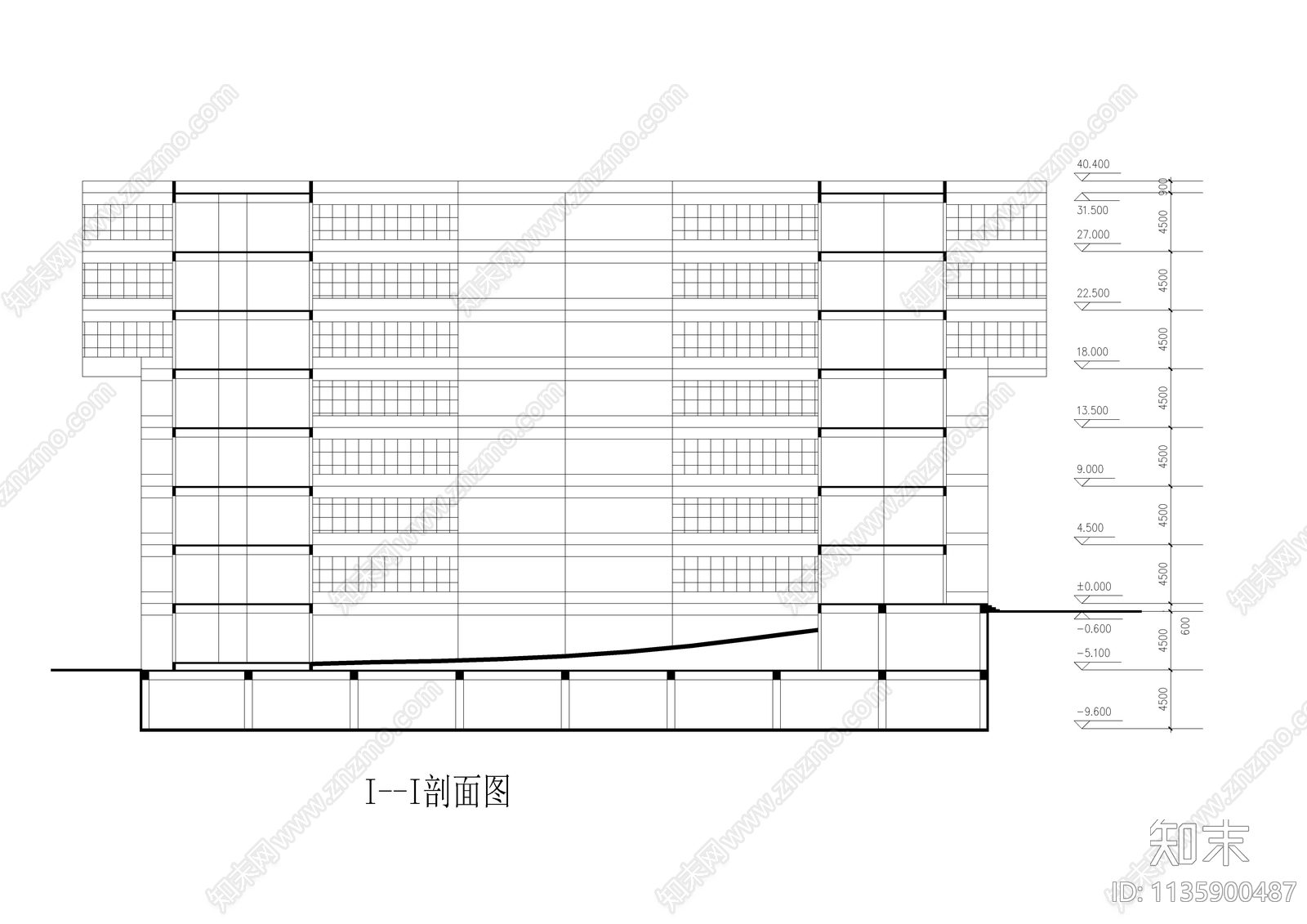 某购物中心建筑cad施工图下载【ID:1135900487】