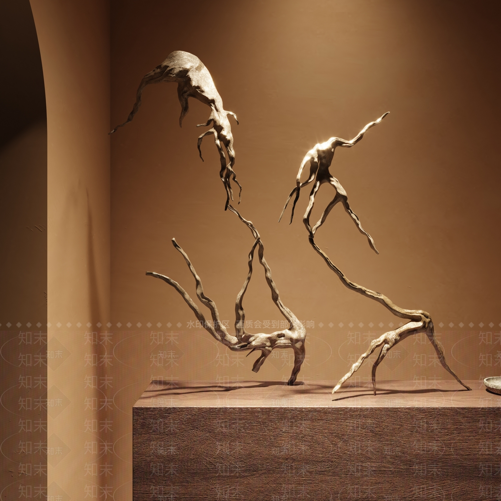 现代树枝3D模型下载【ID:1135911815】