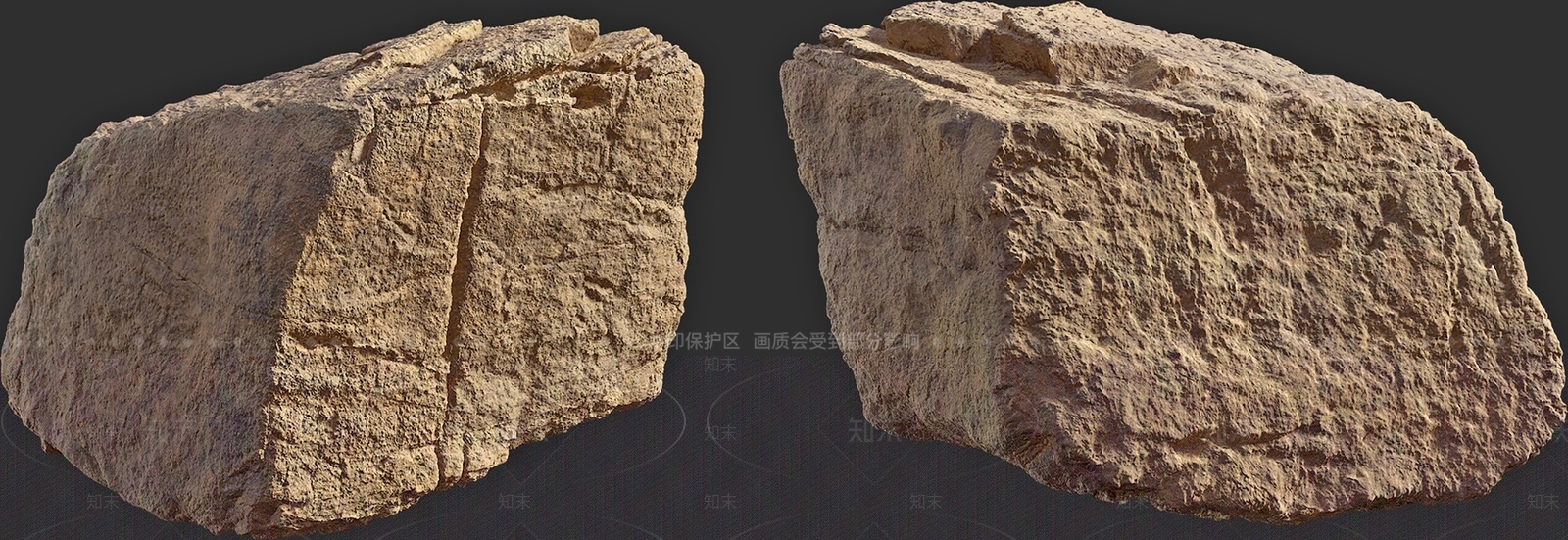 现代石头3D模型下载【ID:1135914351】