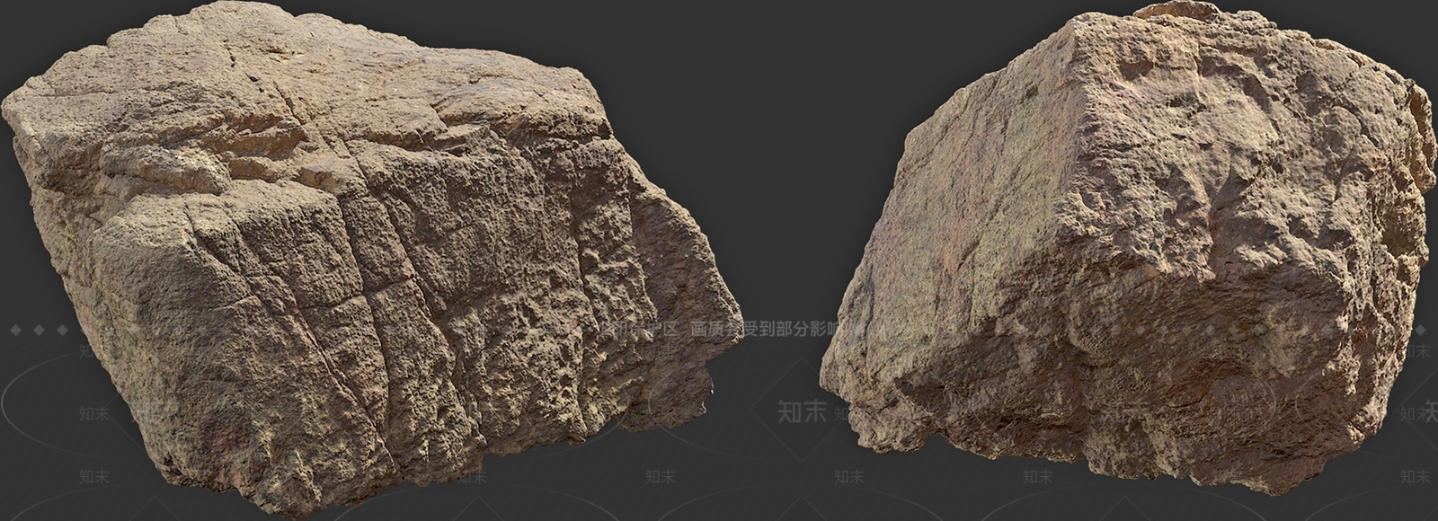 现代石头3D模型下载【ID:1135918990】