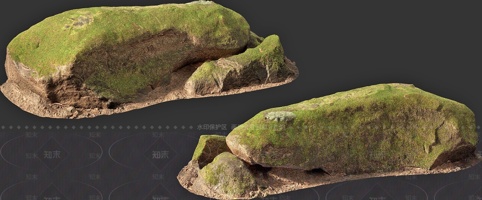 现代石头3D模型下载【ID:1135919335】