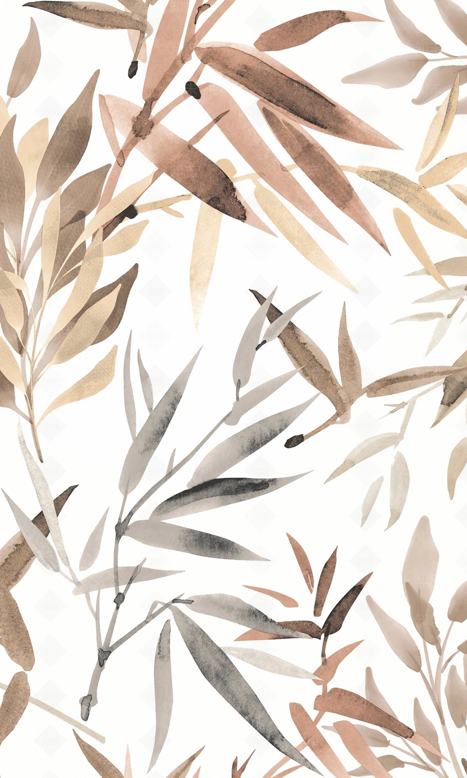 竹叶热带壁纸贴图下载【ID:1135923139】