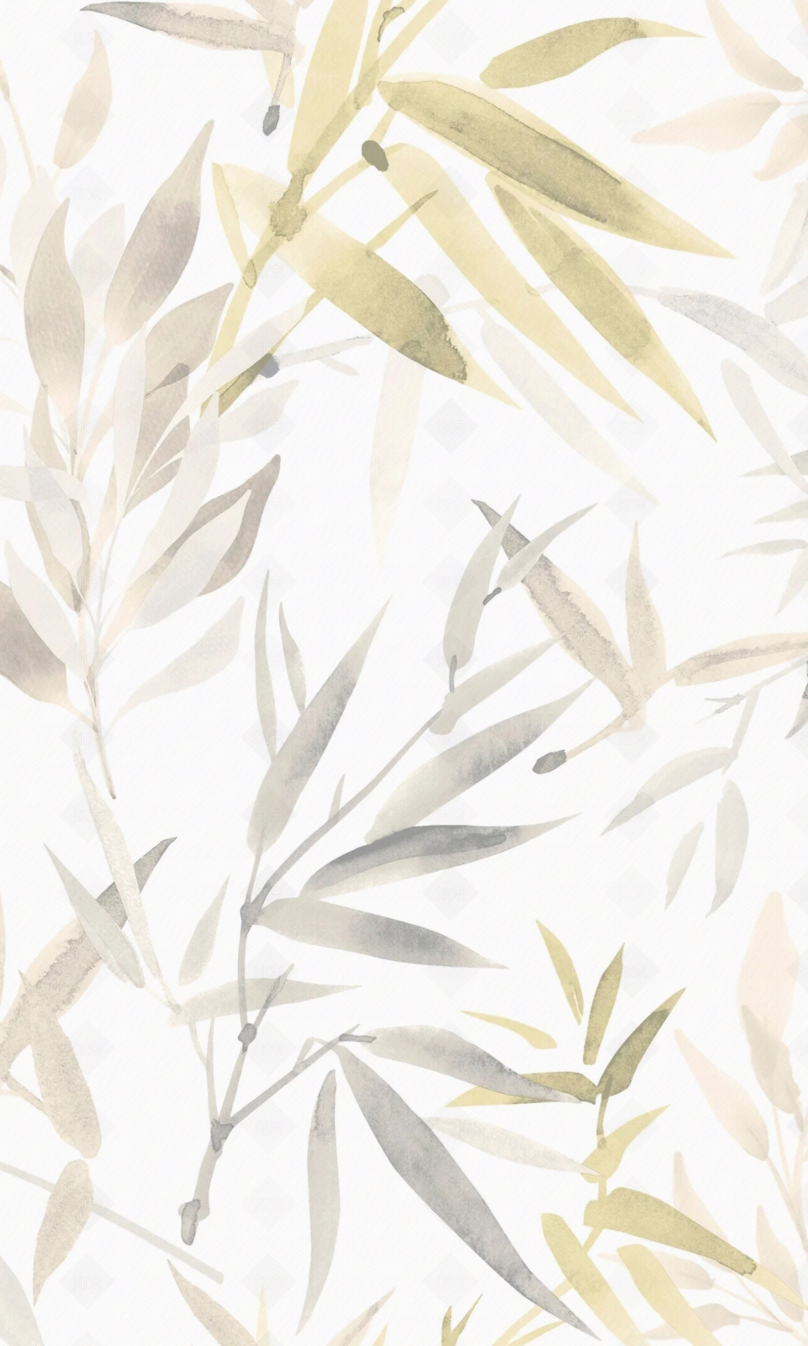 天然竹叶热带壁纸贴图下载【ID:1135924326】