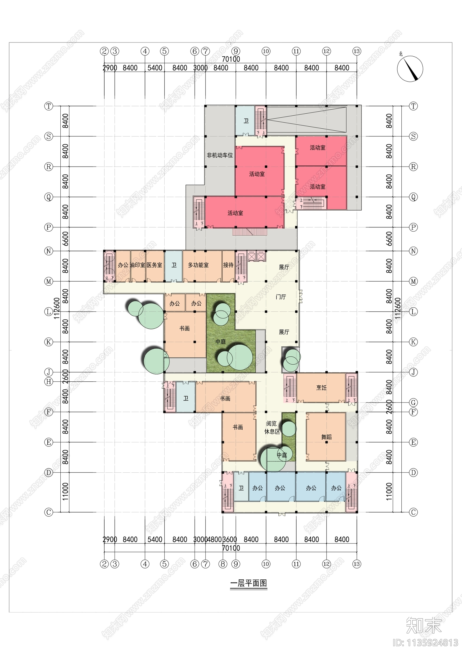 老年活动中心建筑施工图下载【ID:1135924813】