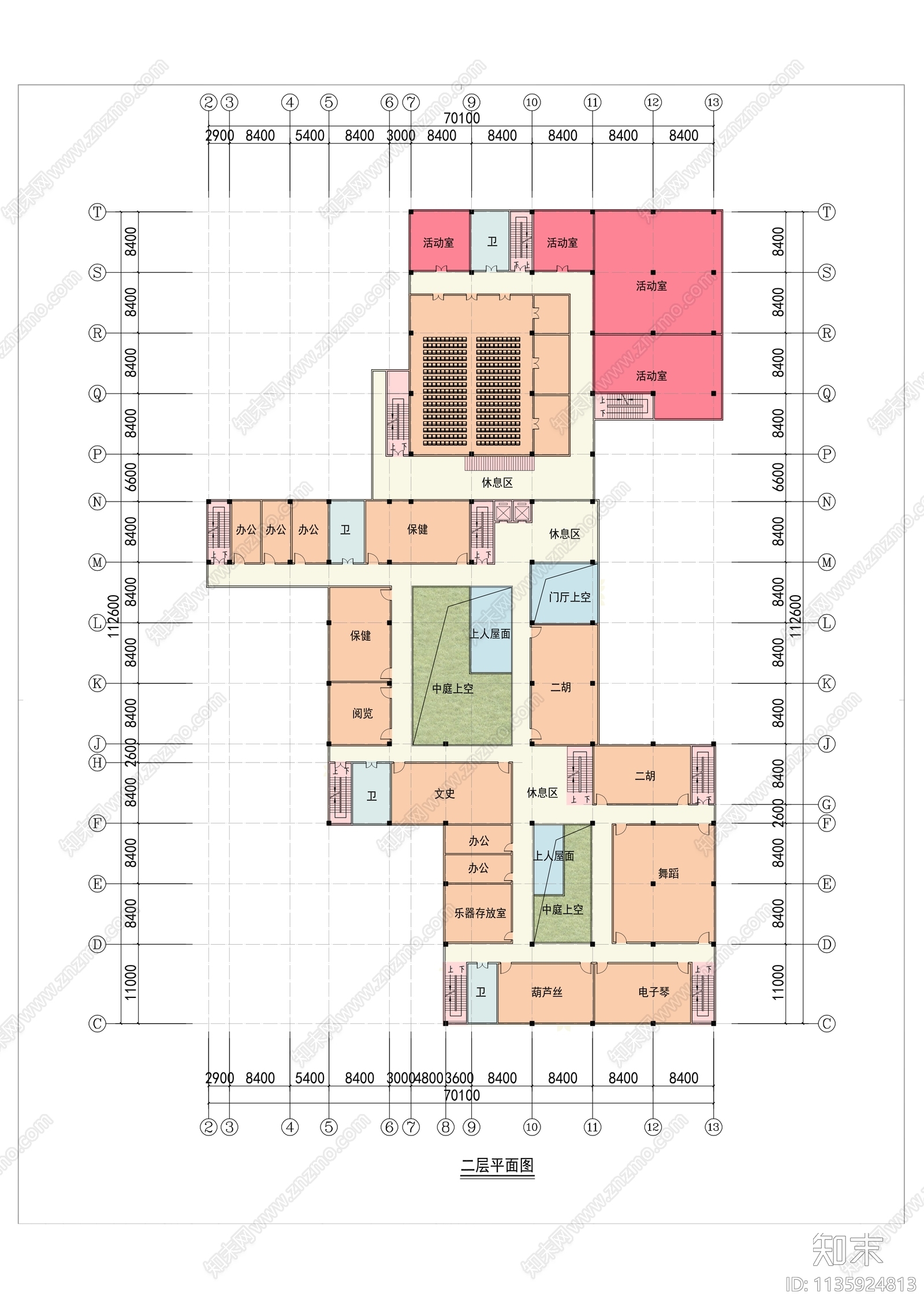 老年活动中心建筑施工图下载【ID:1135924813】