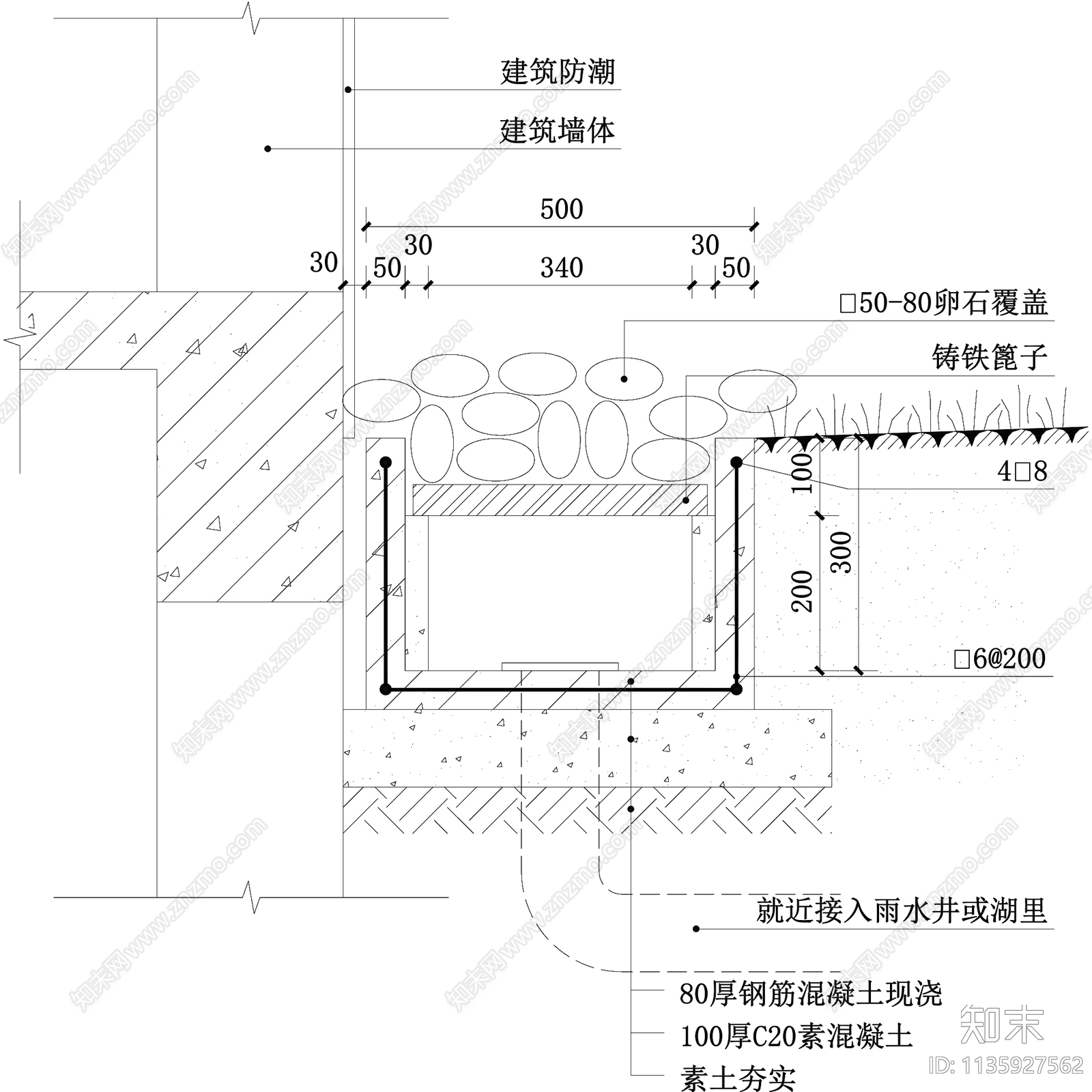 各类排水沟做法详图cad施工图下载【ID:1135927562】