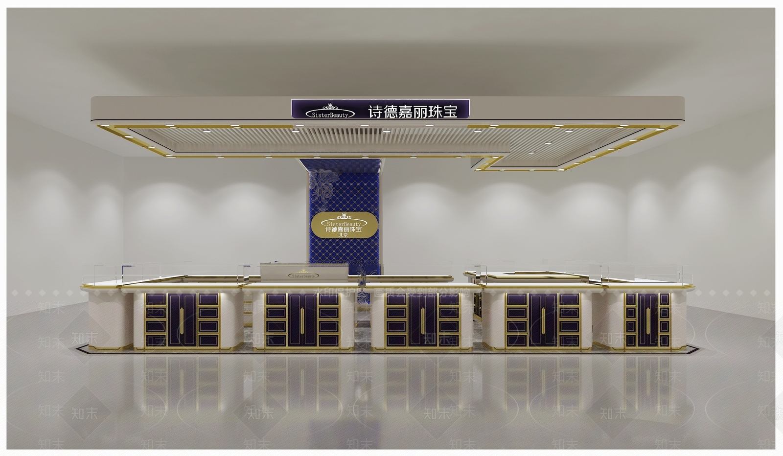 现代珠宝店SU模型下载【ID:1135956480】