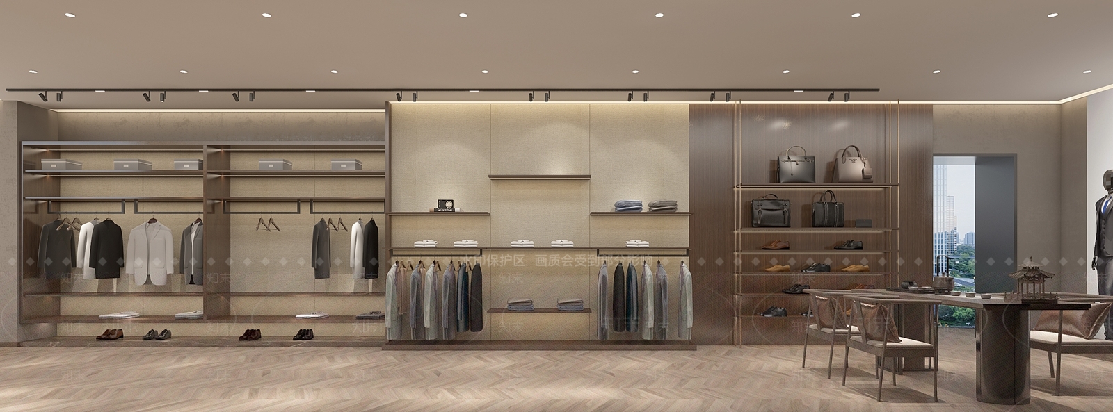 现代服装店3D模型下载【ID:1135964640】