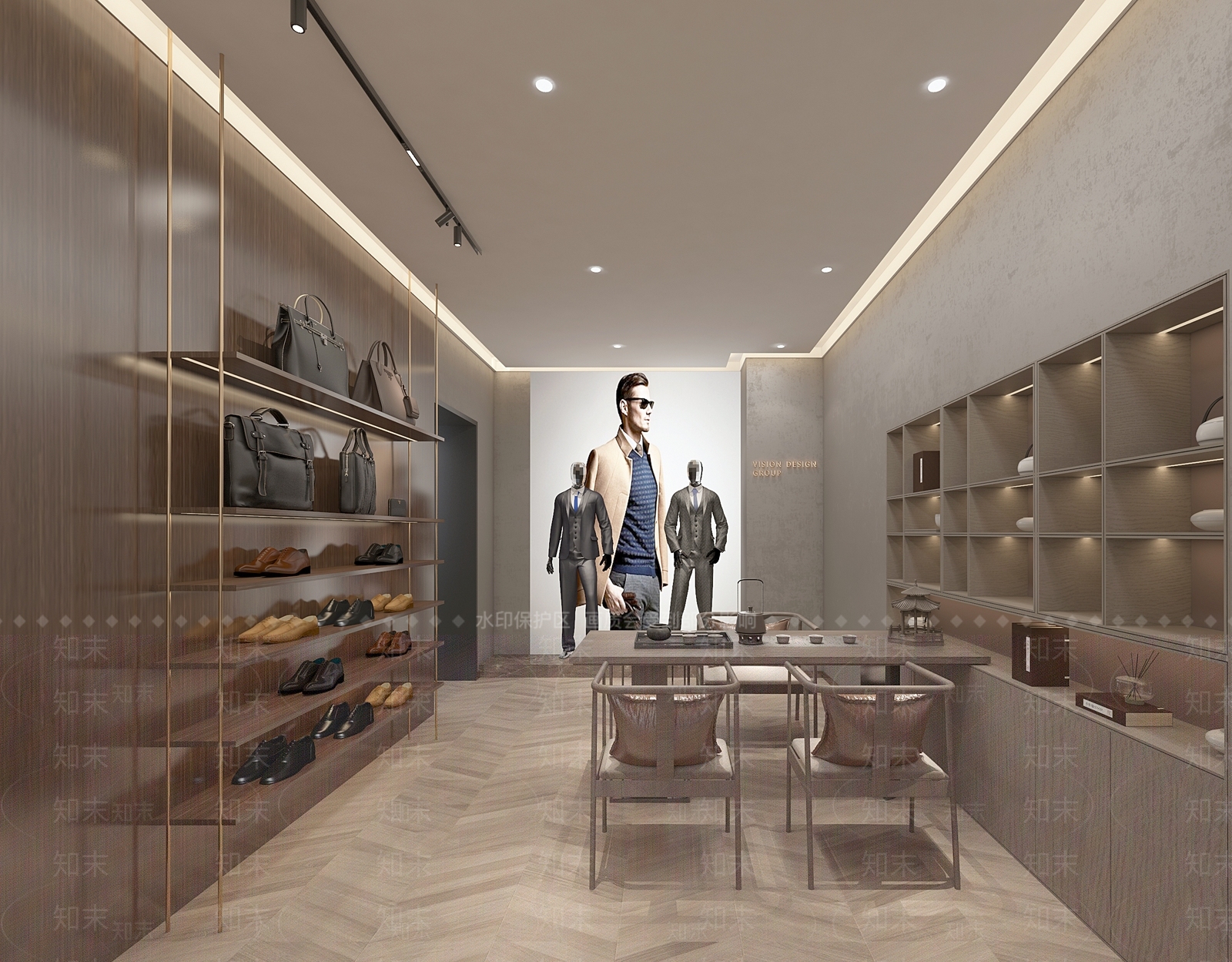 现代服装店3D模型下载【ID:1135964640】