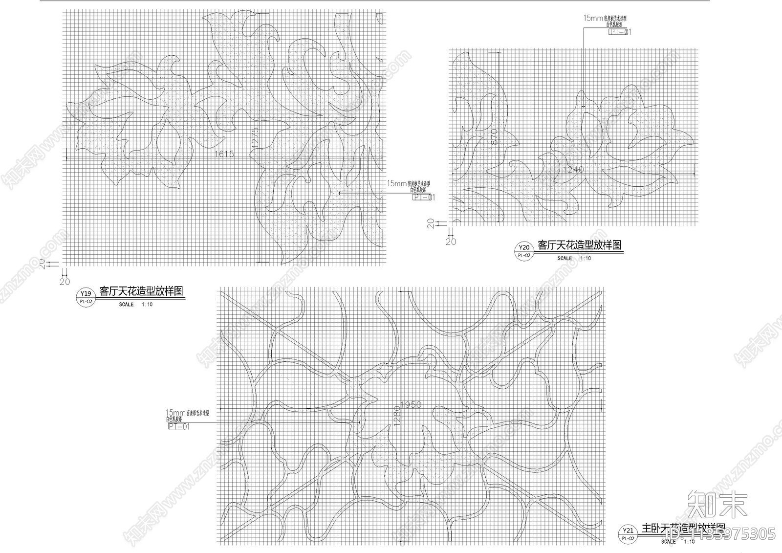 地面线条放样节点详图cad施工图下载【ID:1135975305】