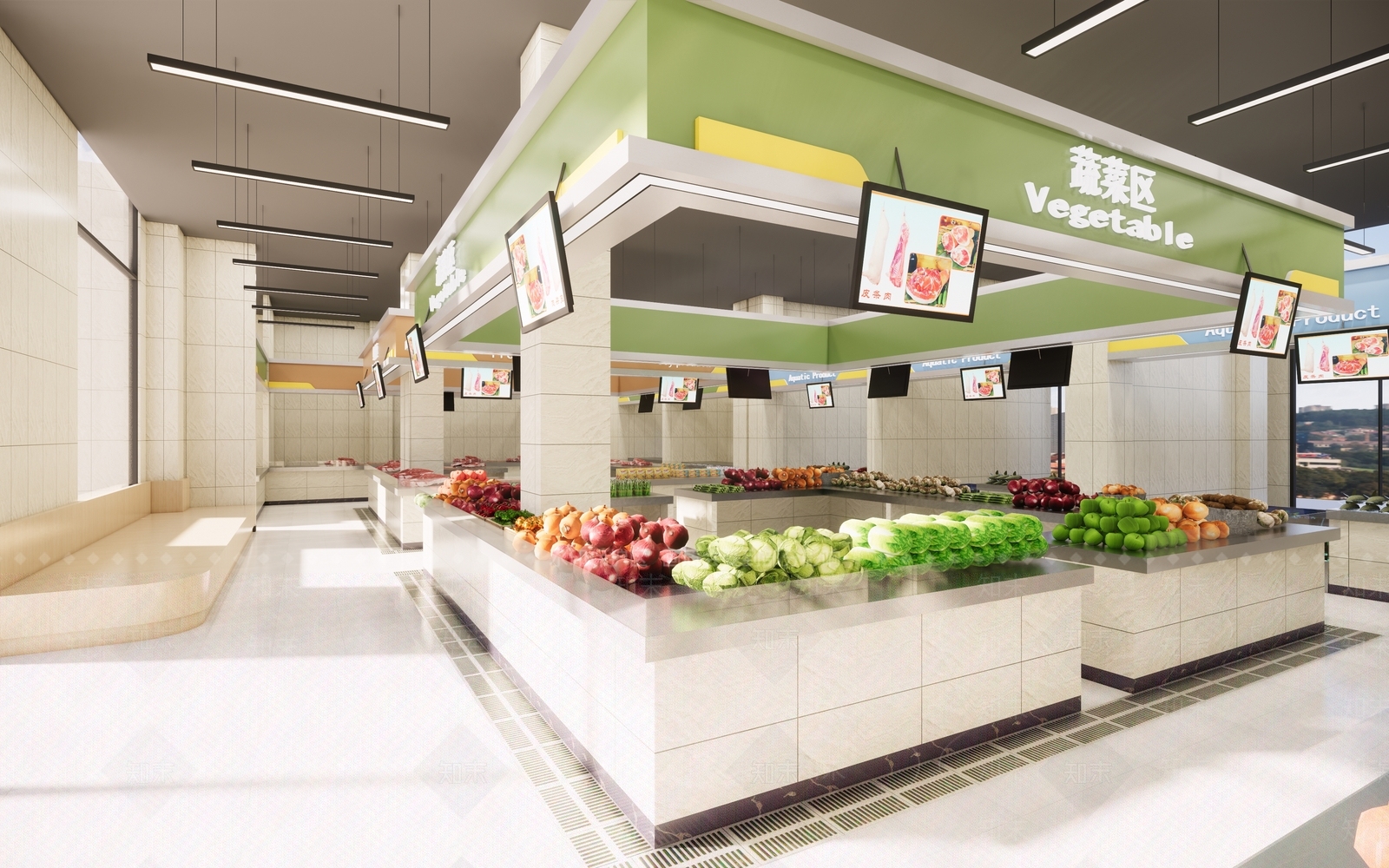 现代美食城SU模型下载【ID:1222285176】
