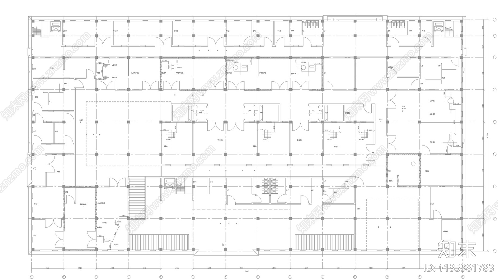 口服固体制剂车间工艺设备平面布置图cad施工图下载【ID:1135981783】