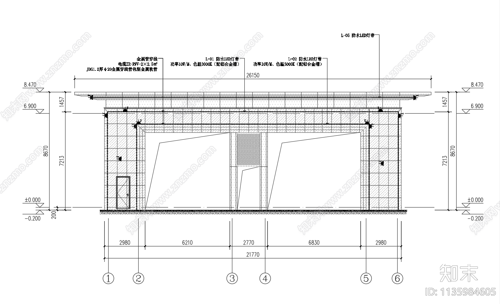 小区大门亮化加时控线路系统图cad施工图下载【ID:1135984605】