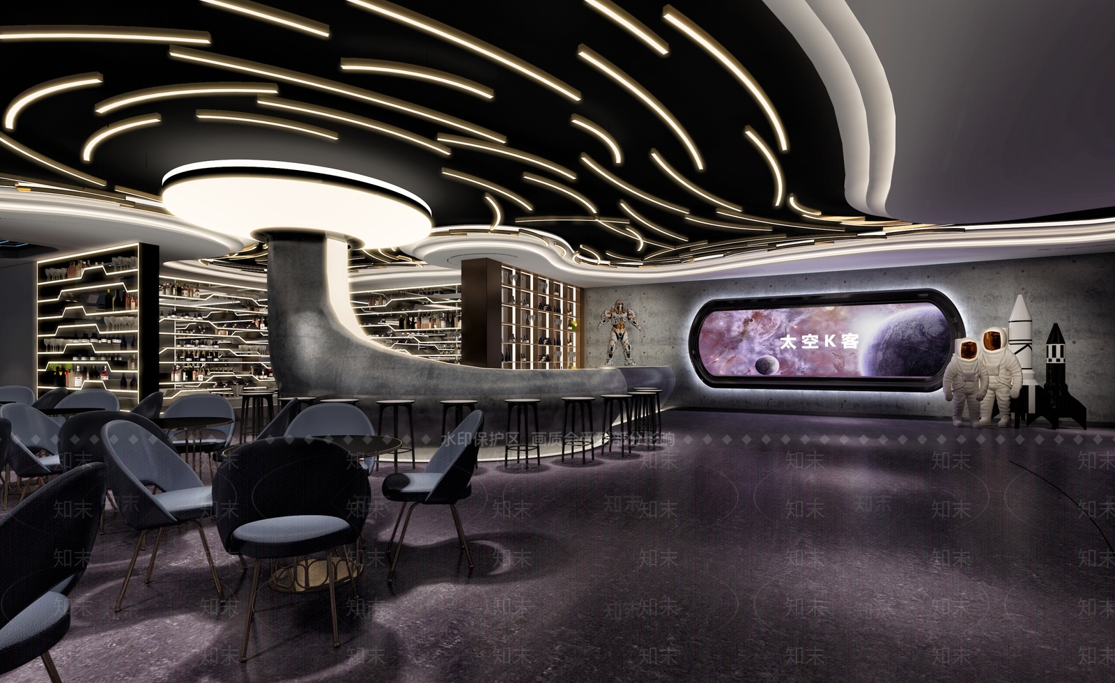 现代酒吧3D模型下载【ID:1135985160】