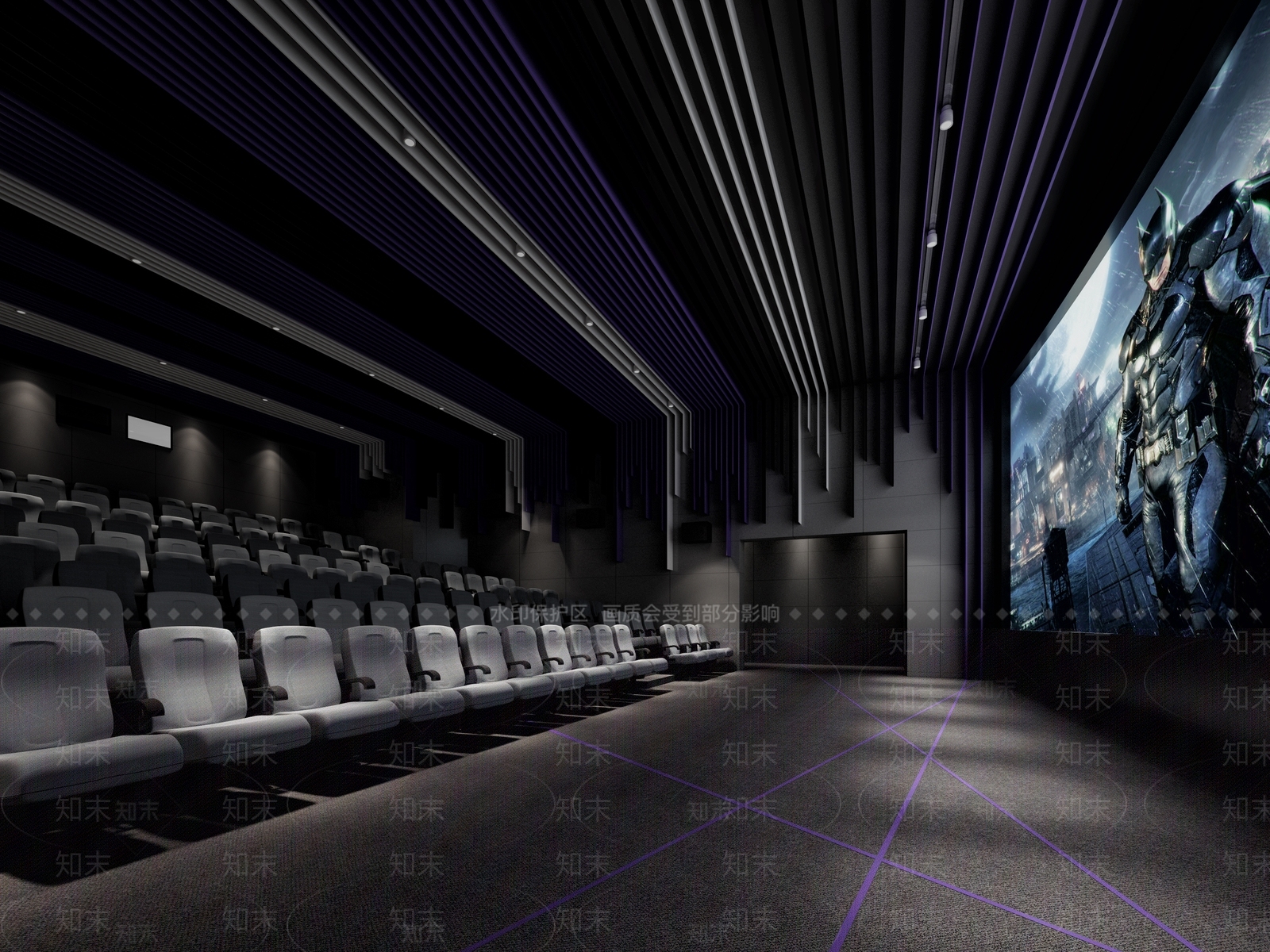 现代电影院影厅3D模型下载【ID:1135987783】