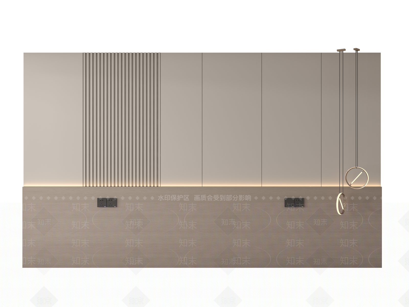 现代卧室背景墙3D模型下载【ID:1135990204】