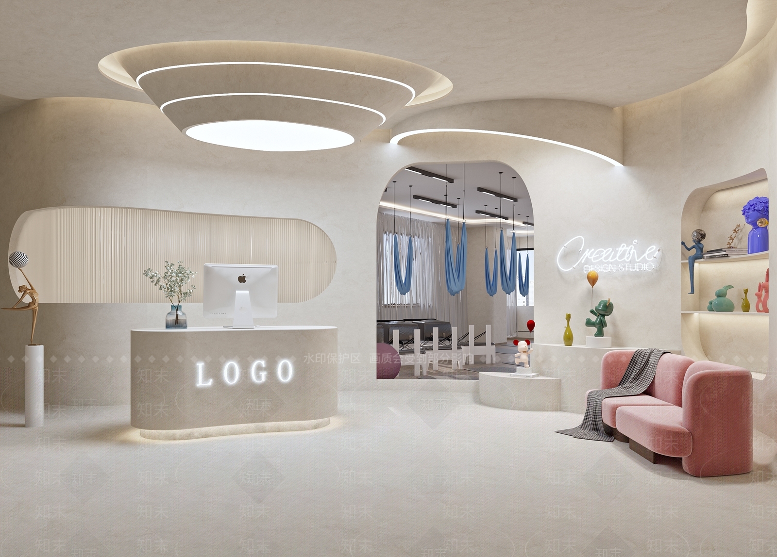 侘寂瑜伽馆3D模型下载【ID:1135995457】