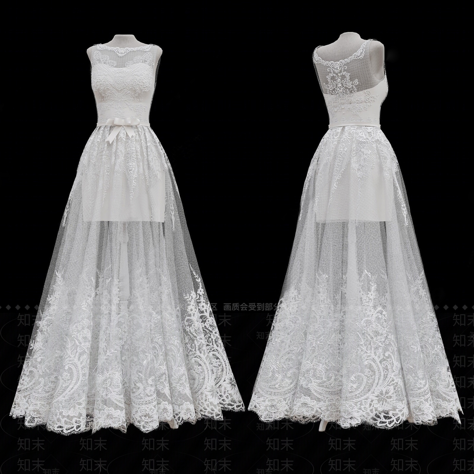 婚纱服饰SU模型下载【ID:1136004147】
