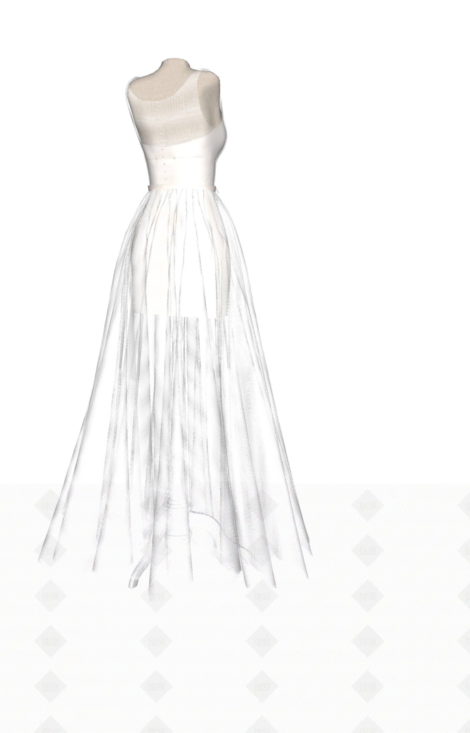 婚纱服饰SU模型下载【ID:1136004147】