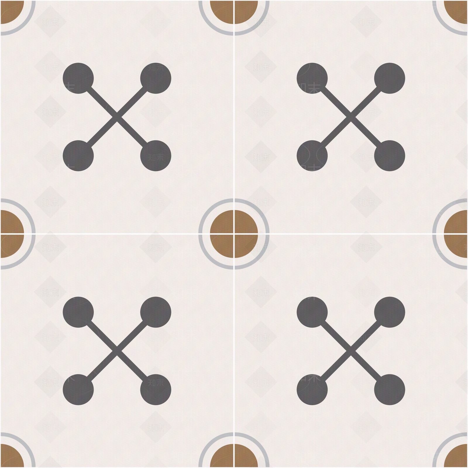 无缝灰棕拼色花砖贴图下载【ID:1136005144】