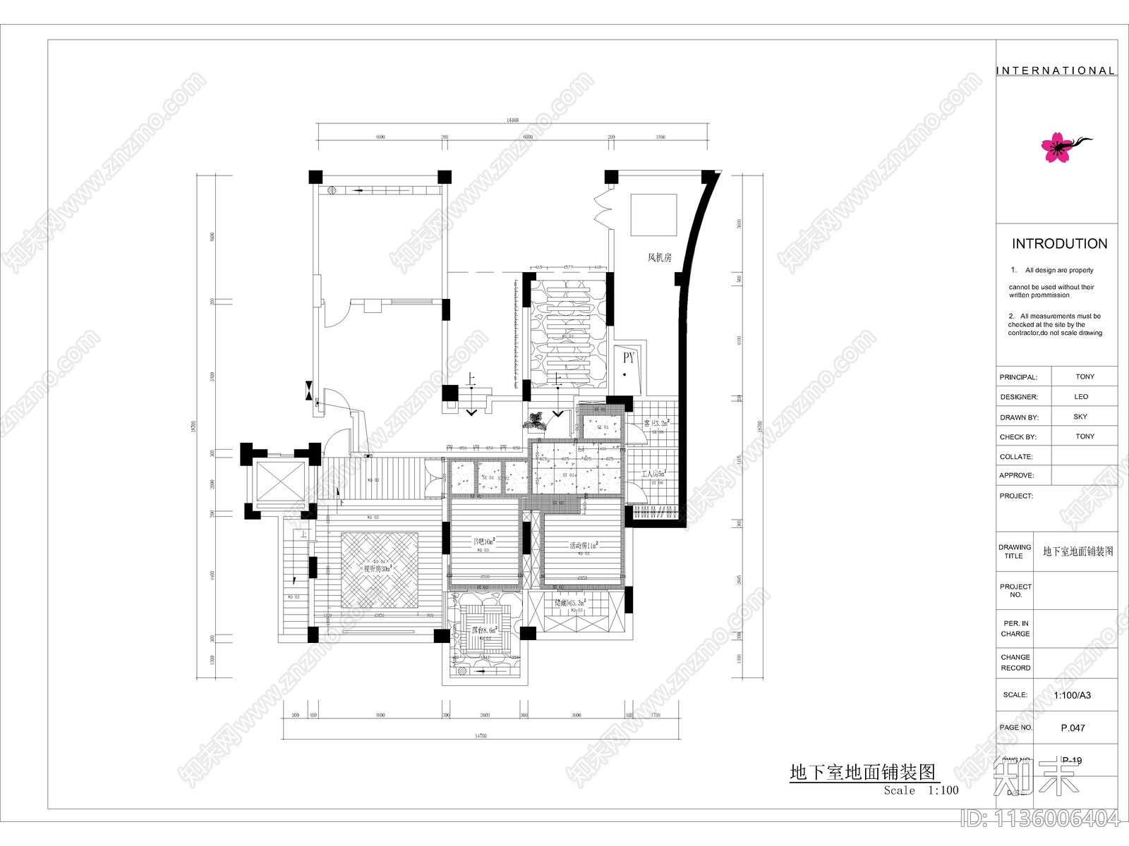 东南亚风格两层别墅cad施工图下载【ID:1136006404】