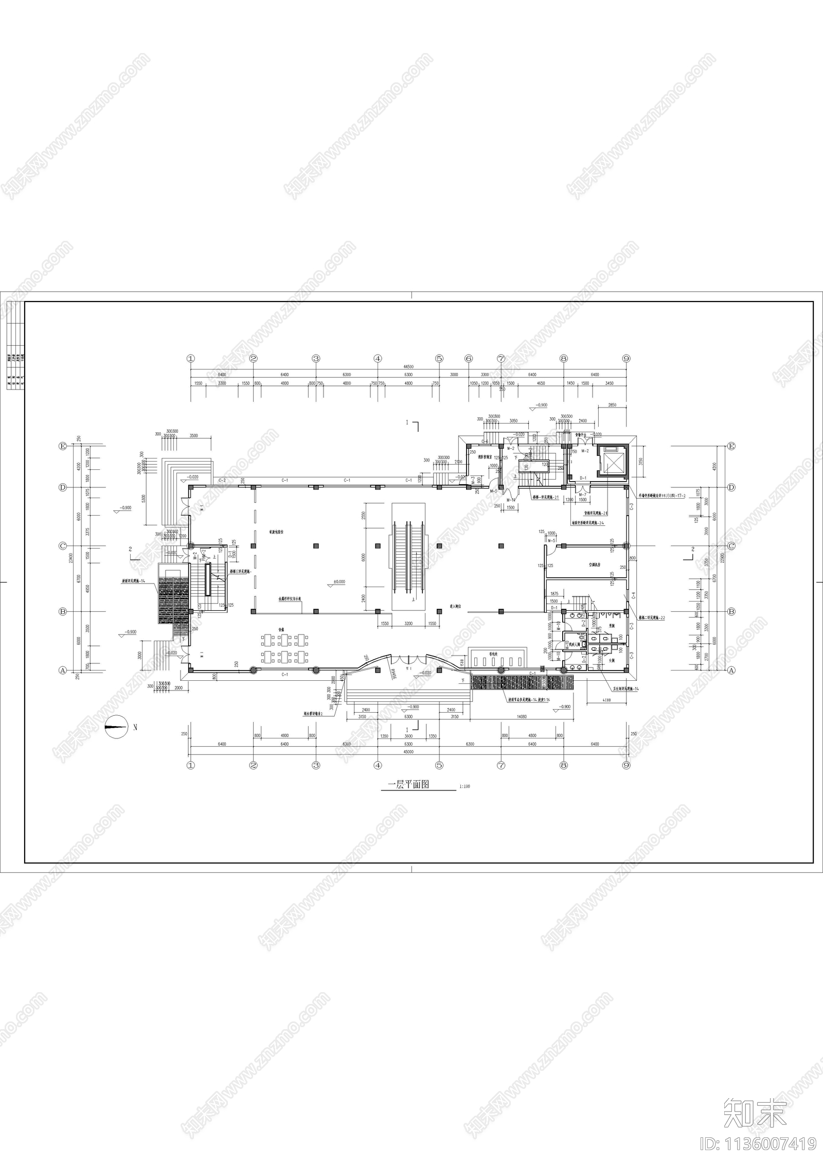 130套超市商场施工图下载【ID:1136007419】