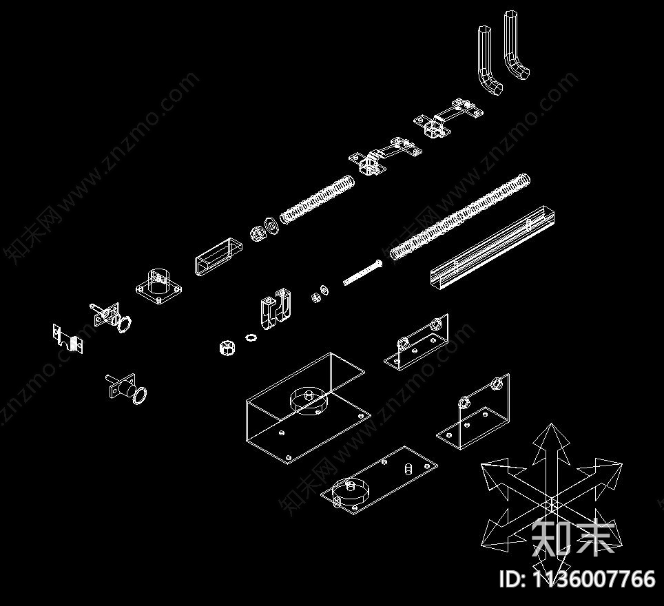 五金CAD图库cad施工图下载【ID:1136007766】