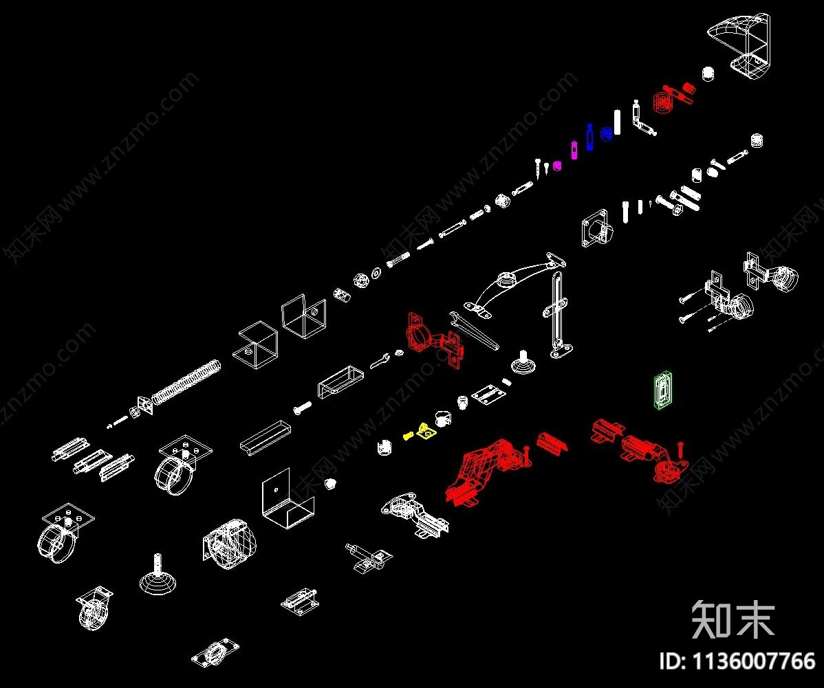 五金CAD图库cad施工图下载【ID:1136007766】