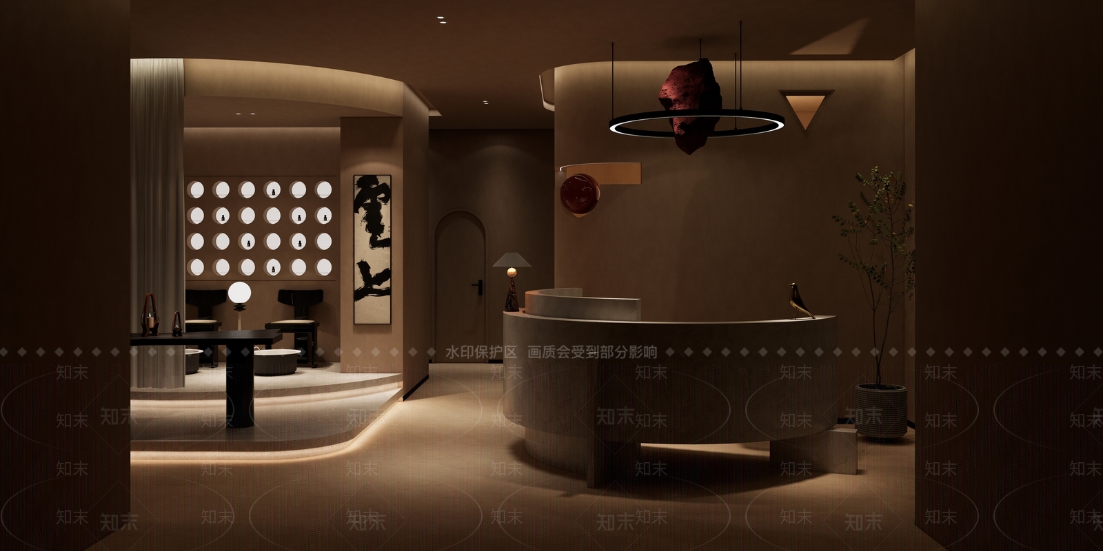 侘寂SPA会所SU模型下载【ID:1136163897】