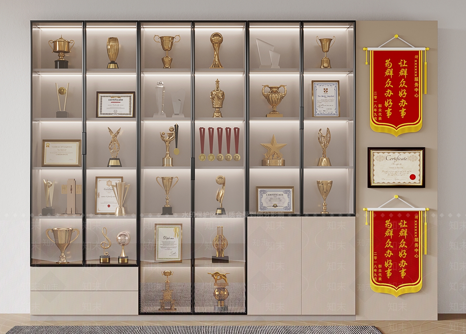 现代奖杯SU模型下载【ID:1136012168】