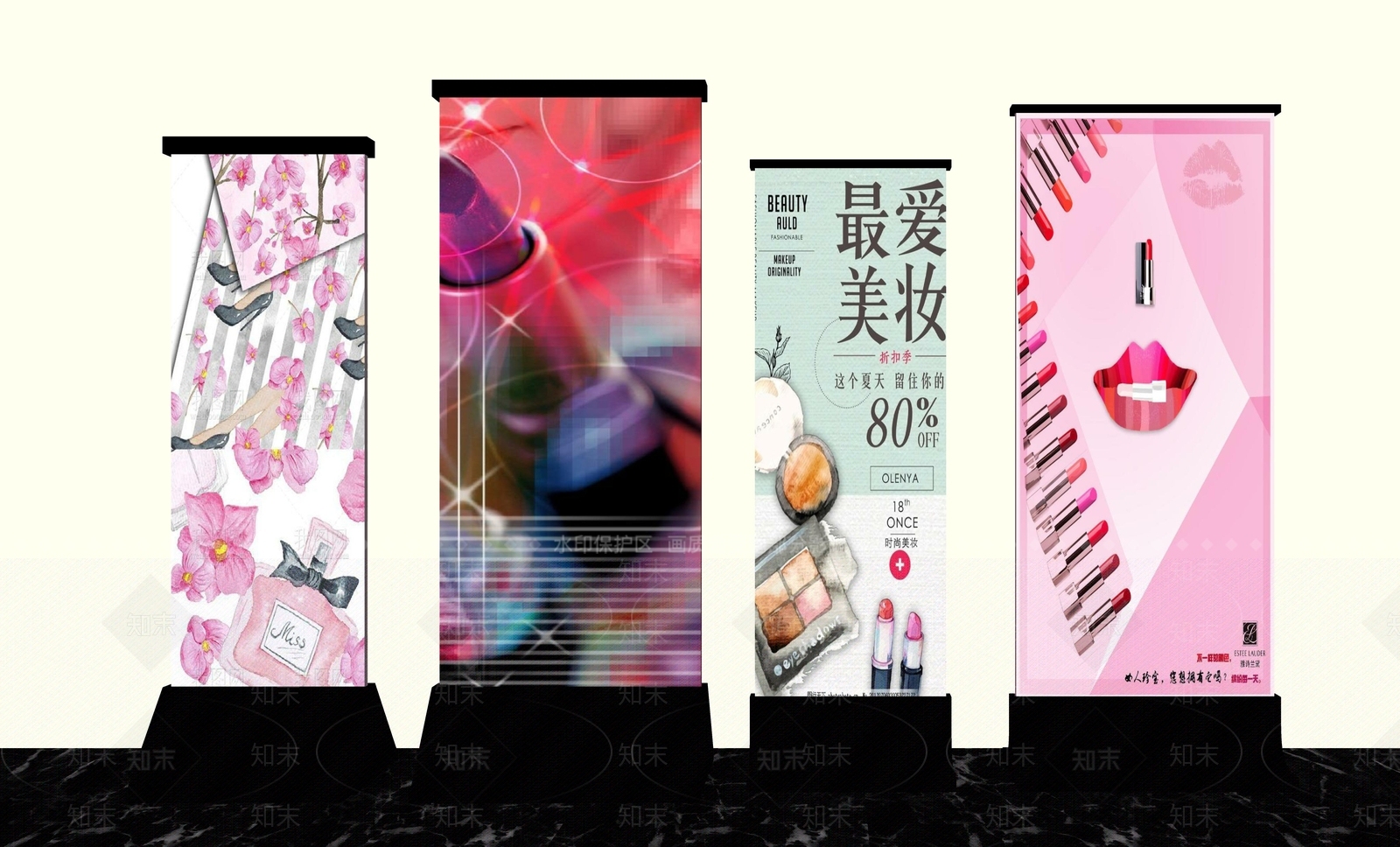 现代展示架SU模型下载【ID:1136030157】