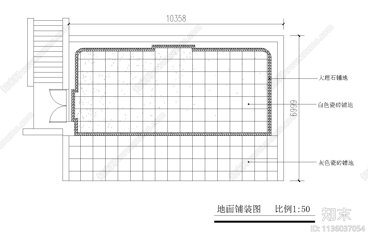 鞋店效果图cad施工图下载【ID:1136037054】