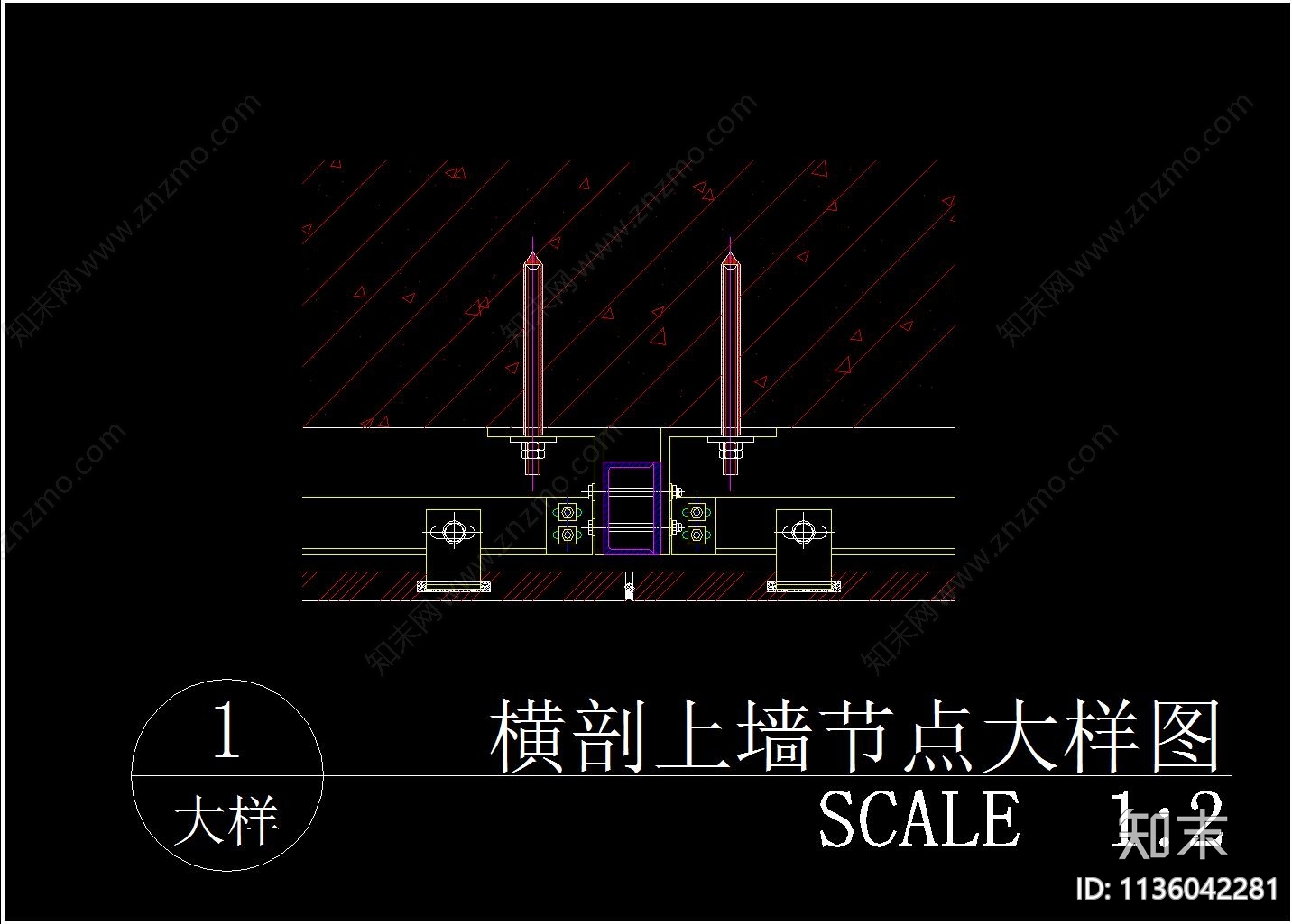 石材干挂大样cad施工图下载【ID:1136042281】