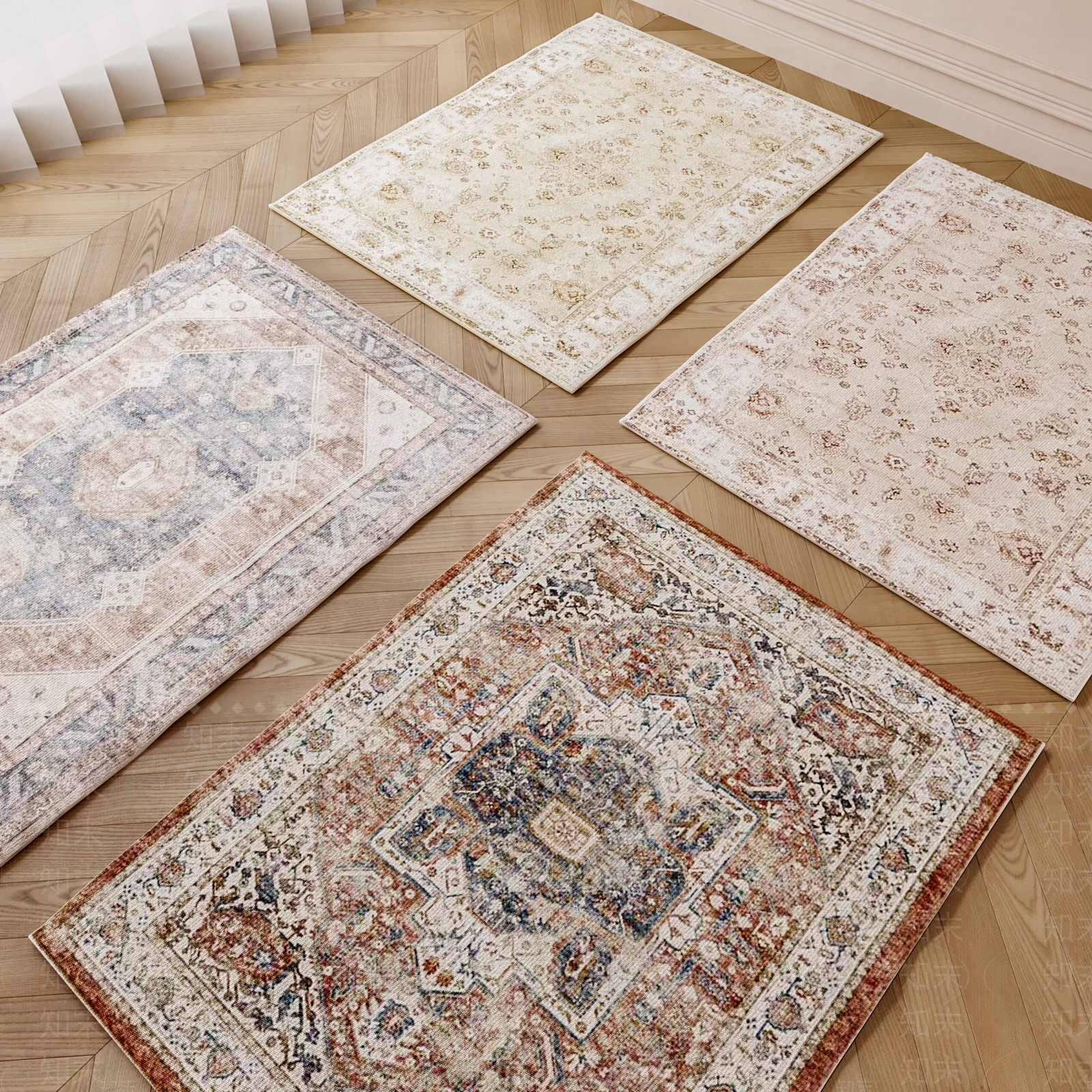 现代羊毛地毯SU模型下载【ID:1136049692】