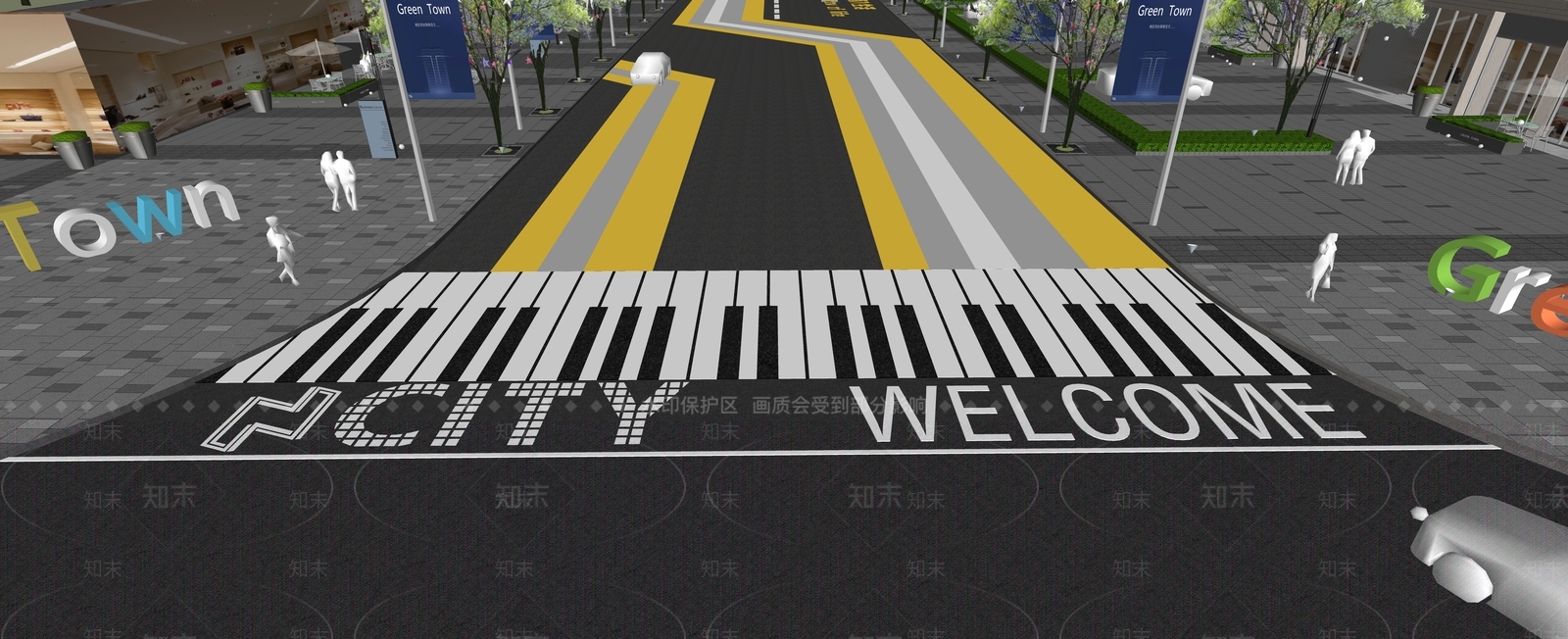现代道路SU模型下载【ID:1136061588】