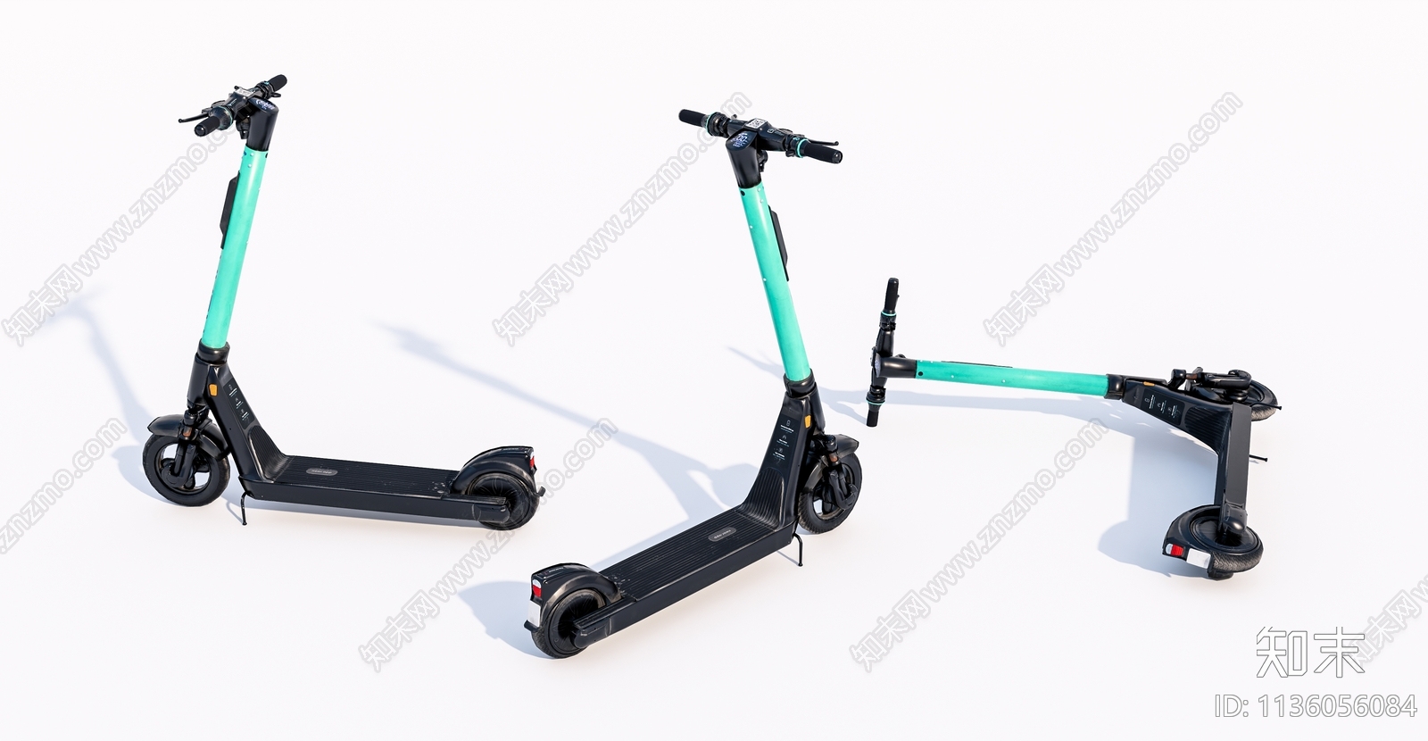 电动滑板车SU模型下载【ID:1136056084】