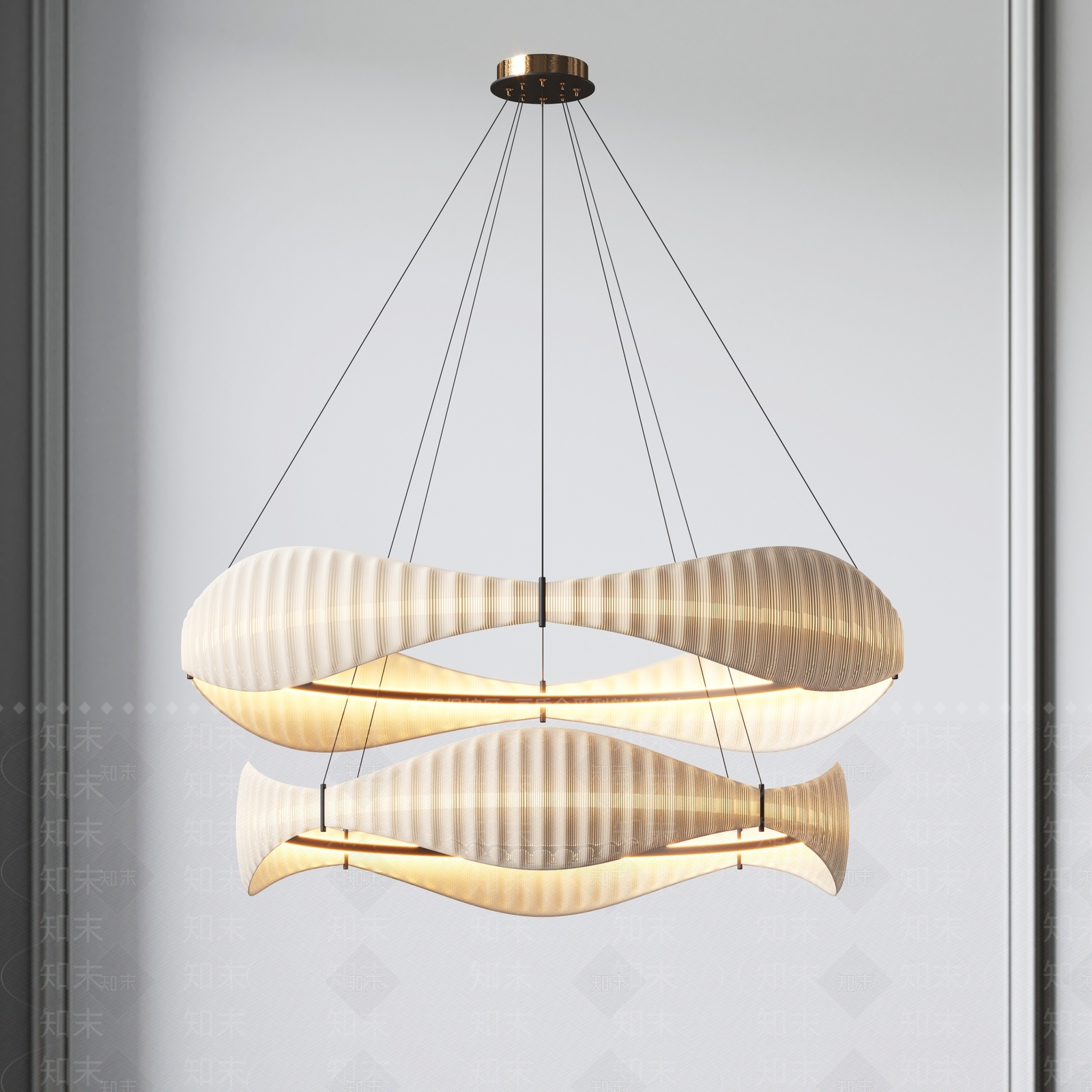 现代吊灯3D模型下载【ID:1136057064】_知末3d模型网