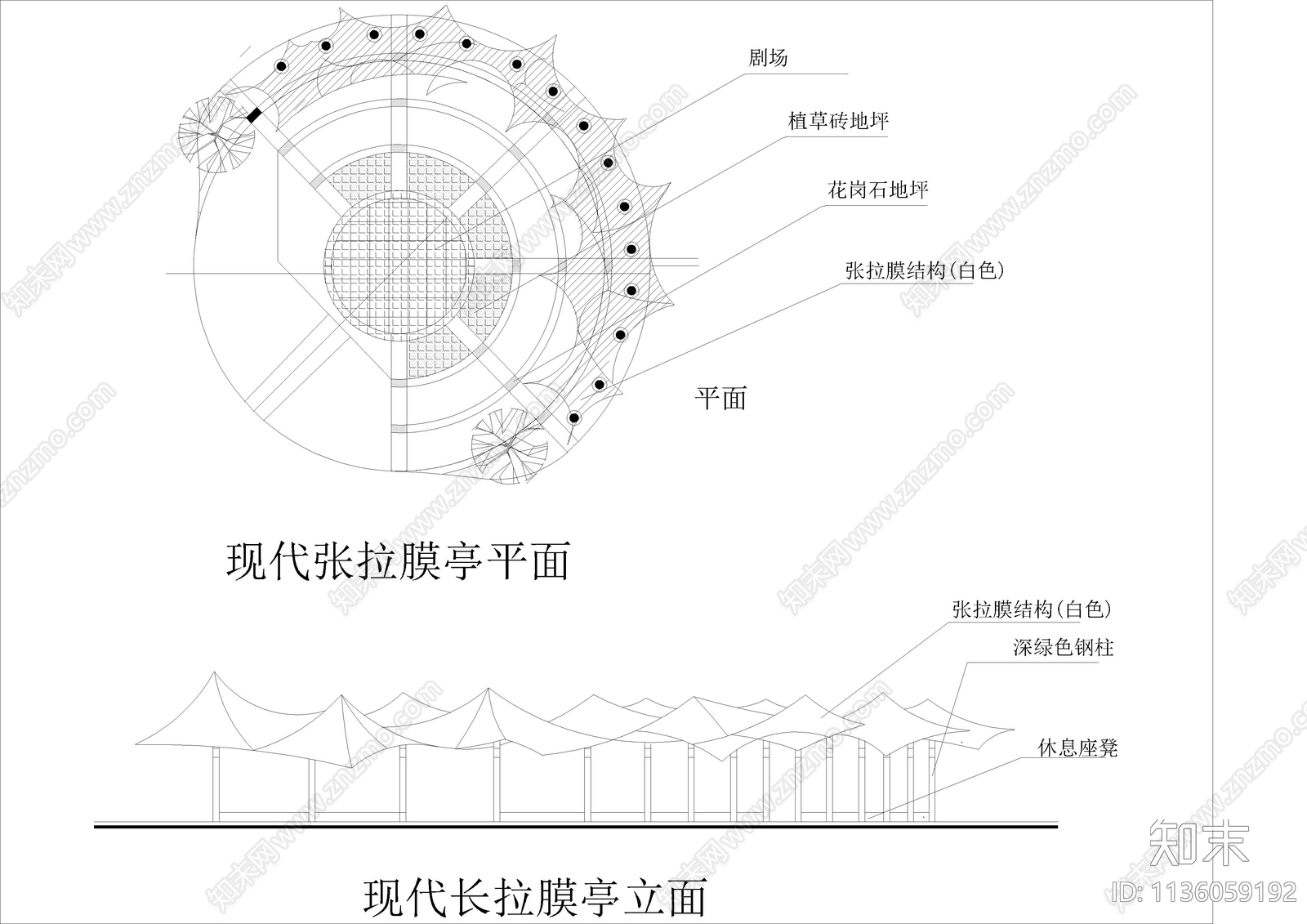 420套各类亭子cad施工图下载【ID:1136059192】