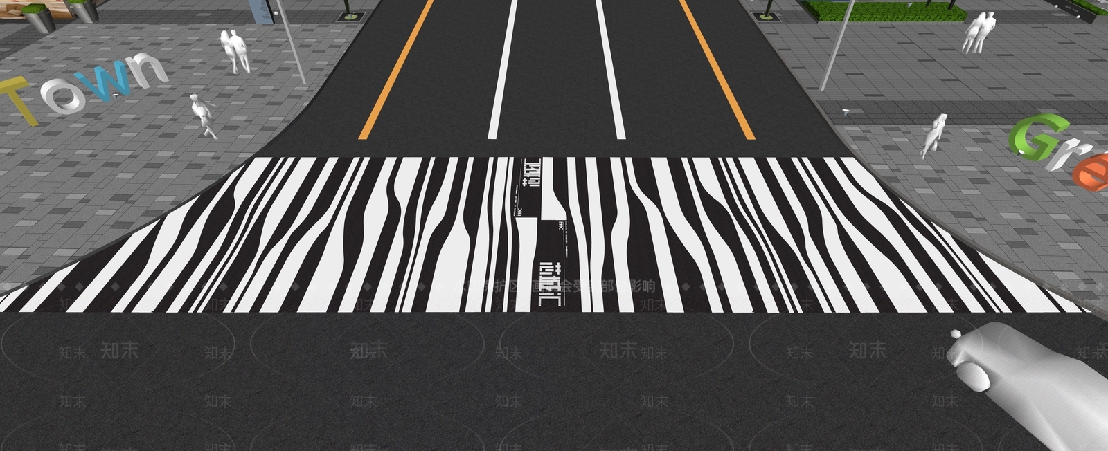现代道路SU模型下载【ID:1136061967】