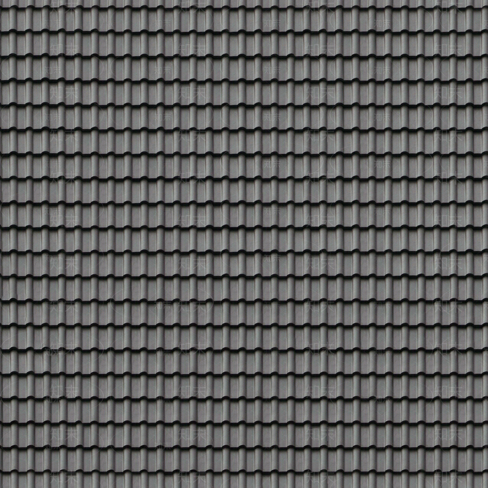 灰色金属瓦彩钢瓦贴图下载【ID:1136063513】